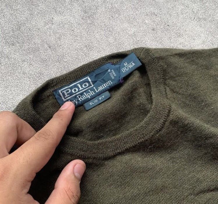 Polo Ralph Lauren × Ralph Lauren Polo Ralph Lauren Olive Green Knitwear Size US M / EU 48-50 / 2 - 2 Thumbnail