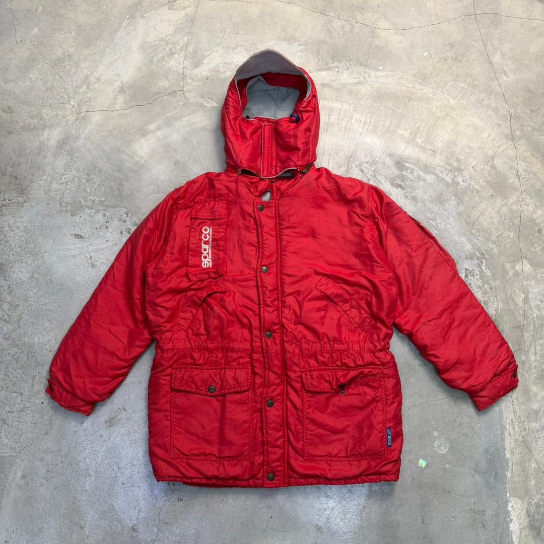 Gear for Sports Vintage Sparco Red Puffer Jacket / Parka - Made In Italy Size US XL / EU 56 / 4 - 1 Thumbnail