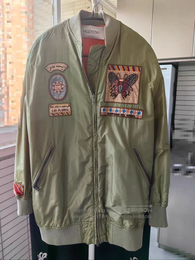 Valentino Valentino Silk embroidered jacket baseball uniform Size US M / EU 48-50 / 2 - 1 Thumbnail
