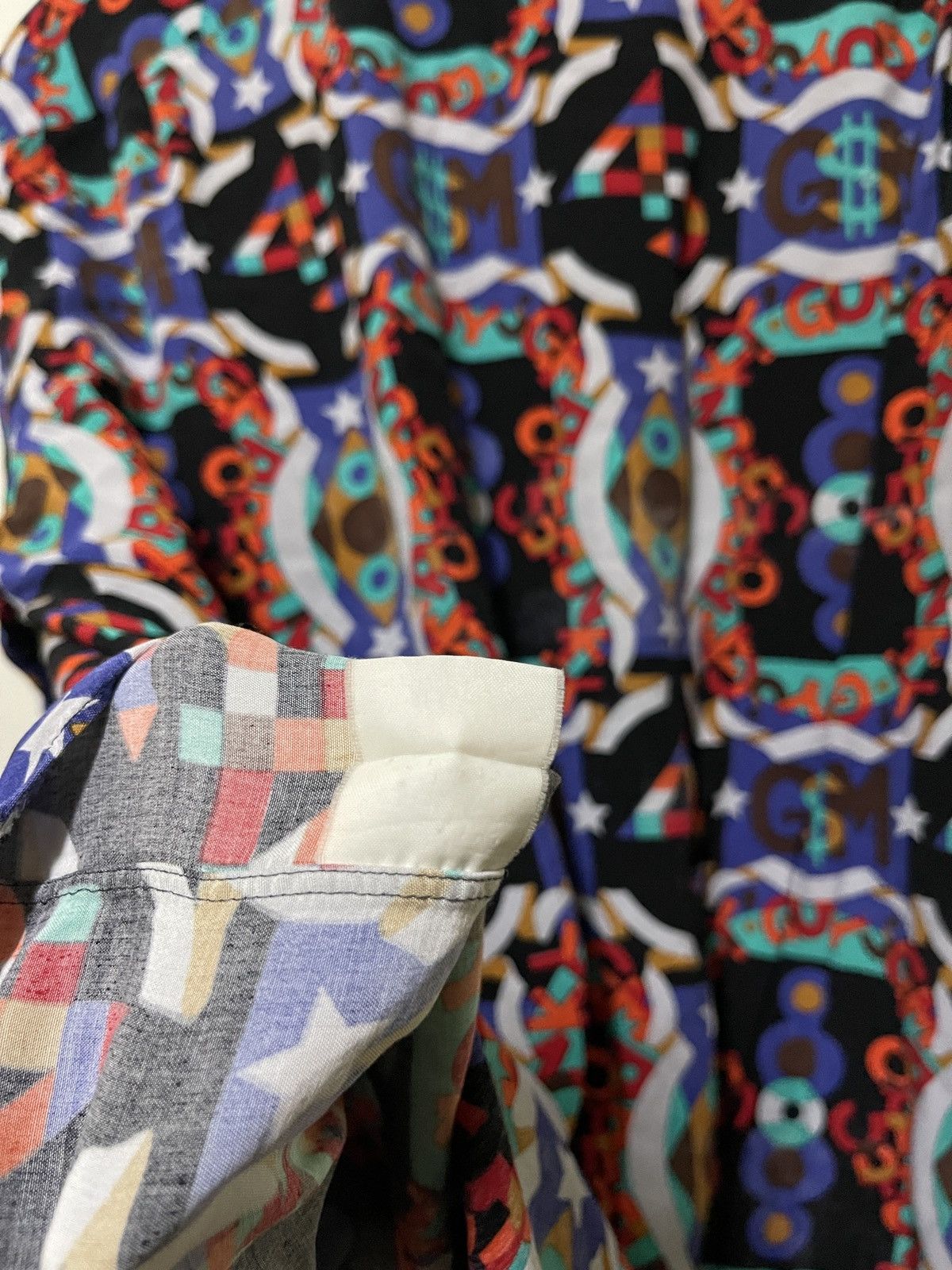 Japanese Brand × Vintage Grass Mens Jun Saito Full Print Shirt Size US L / EU 52-54 / 3 - 15 Thumbnail