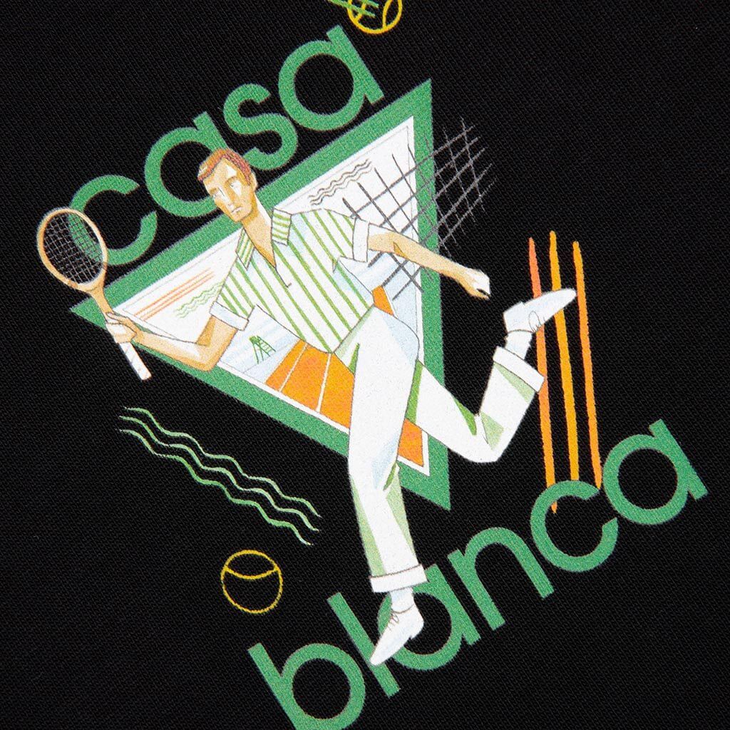 Casablanca o1mle0326 Printed T-Shirt in Black Size US L / EU 52-54 / 3 - 3 Thumbnail