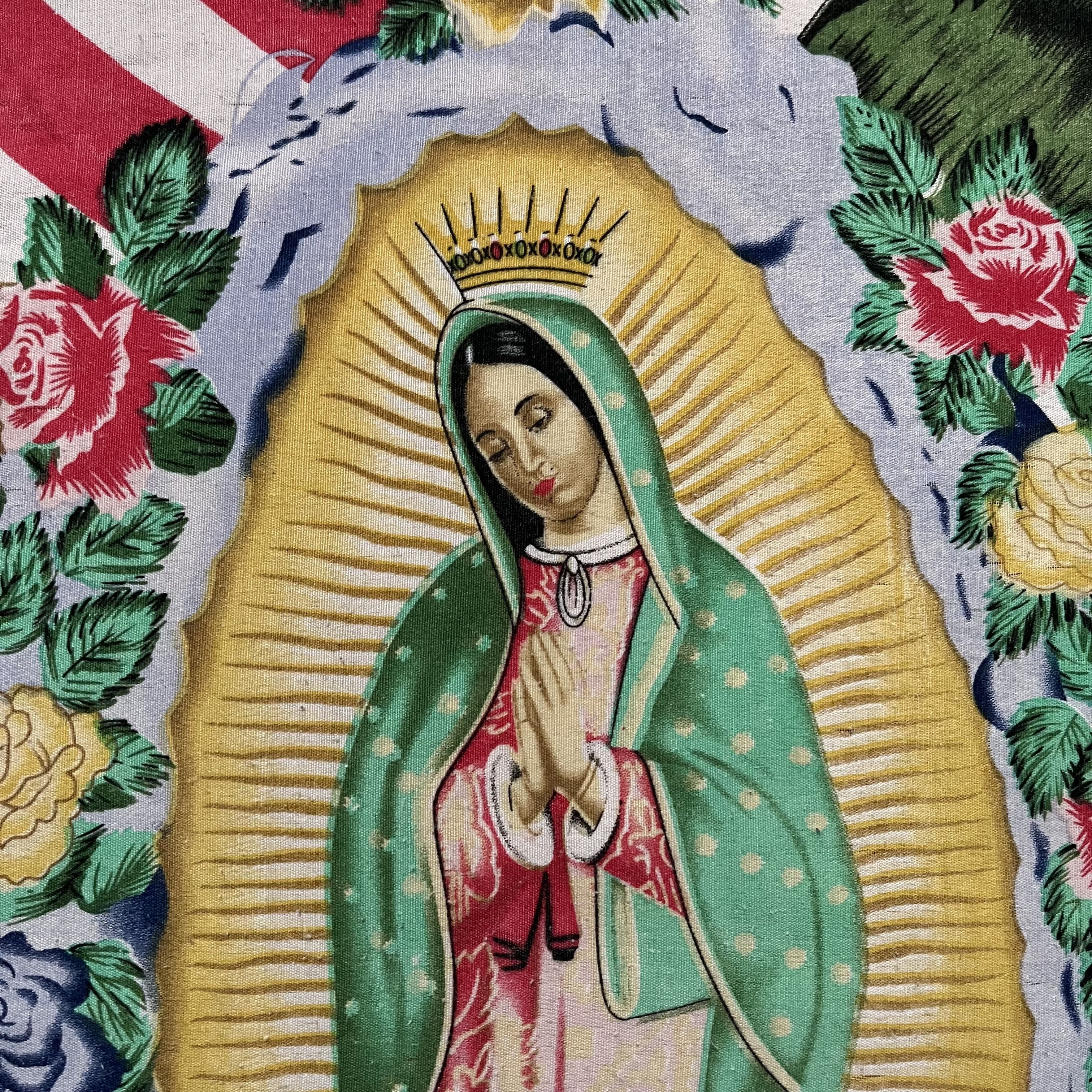 Vintage Vintage Our Lady of Guadalupe Virgin Mary Bandana Size ONE SIZE - 3 Thumbnail