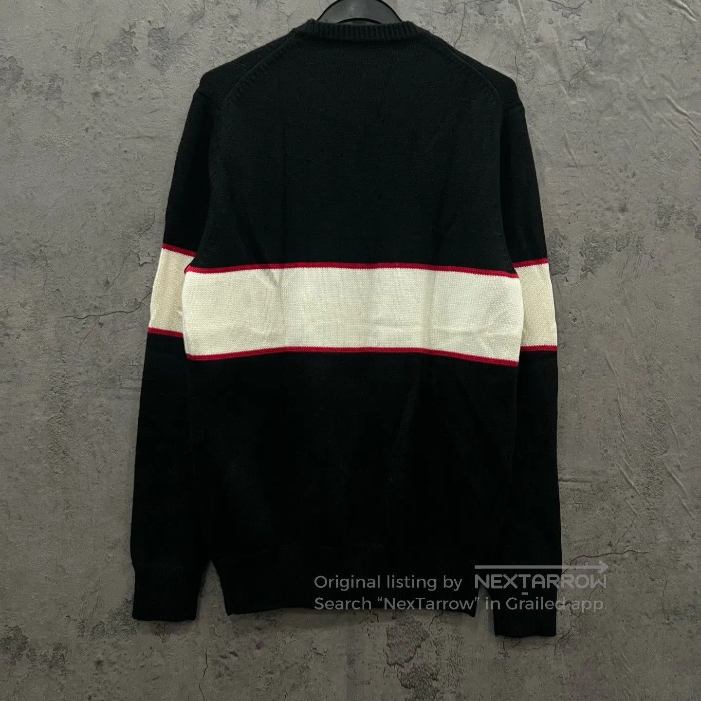 Givenchy Givenchy Slogan LOGO Black and White Knit Sweater| Size US S / EU 44-46 / 1 - 5 Thumbnail