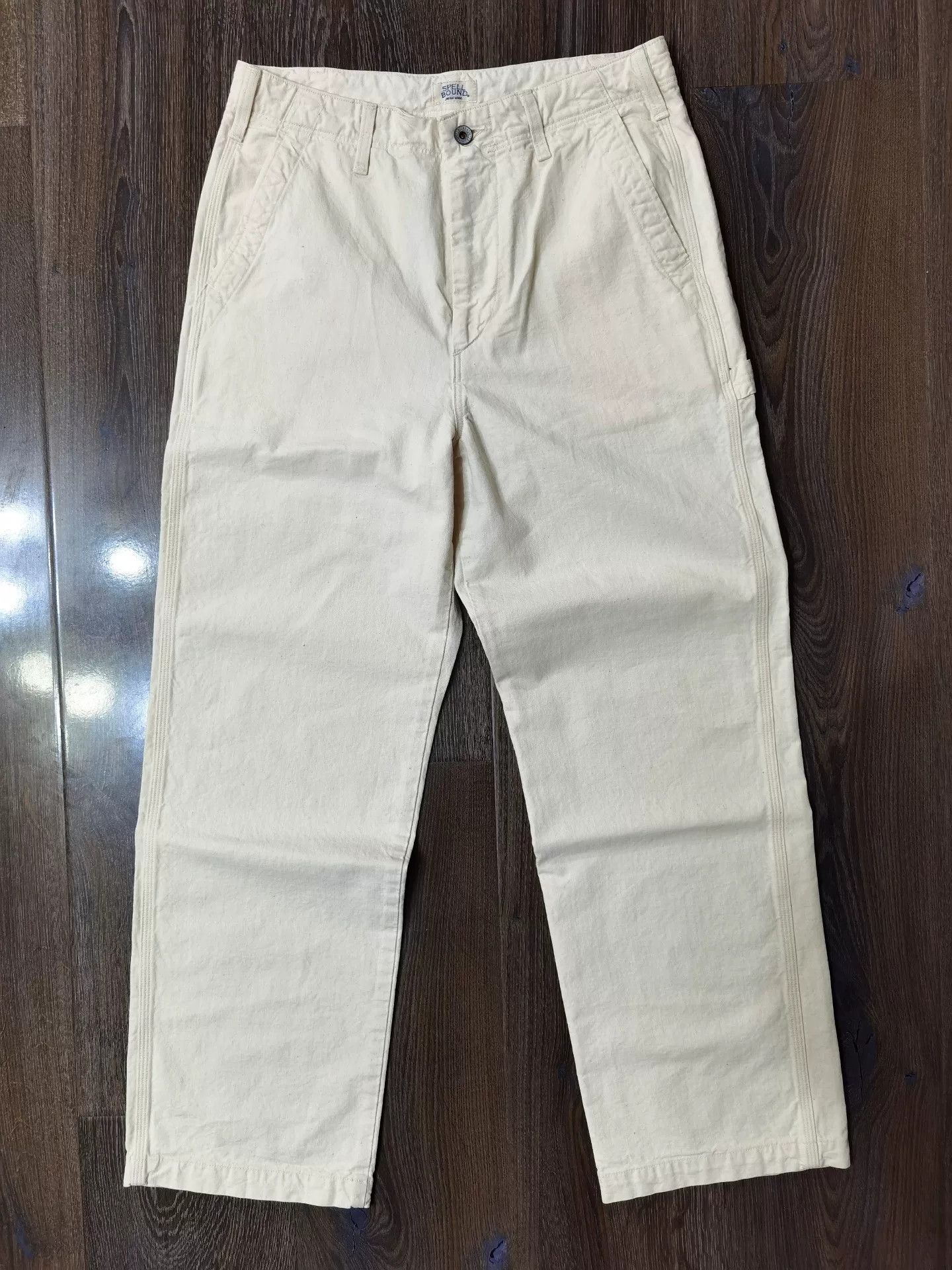 Spellbound SPELLBOUND Beige Loose Straight Work Pants Size US 32 / EU 48 - 1 Thumbnail