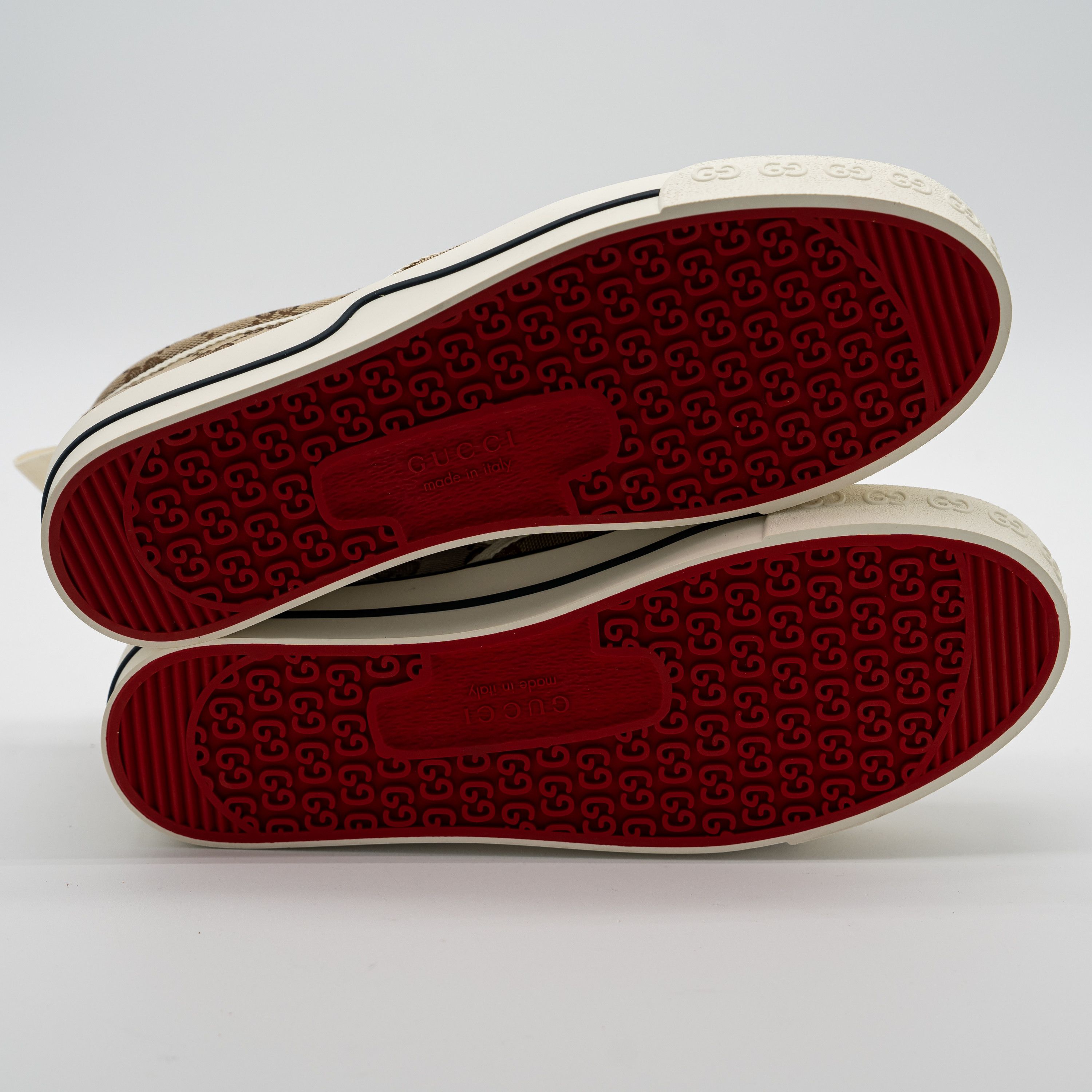 Gucci 42G Gucci GG Supreme Loafers Sneakers Slip On Tennis Beige Size US 12 / IT 42 - 6 Thumbnail