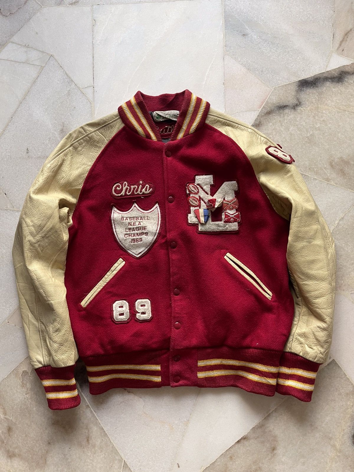 MLB × Vintage 1988 st.Louis Cardinals baseball MLB Varsity Jacket Size US L / EU 52-54 / 3 - 2 Thumbnail