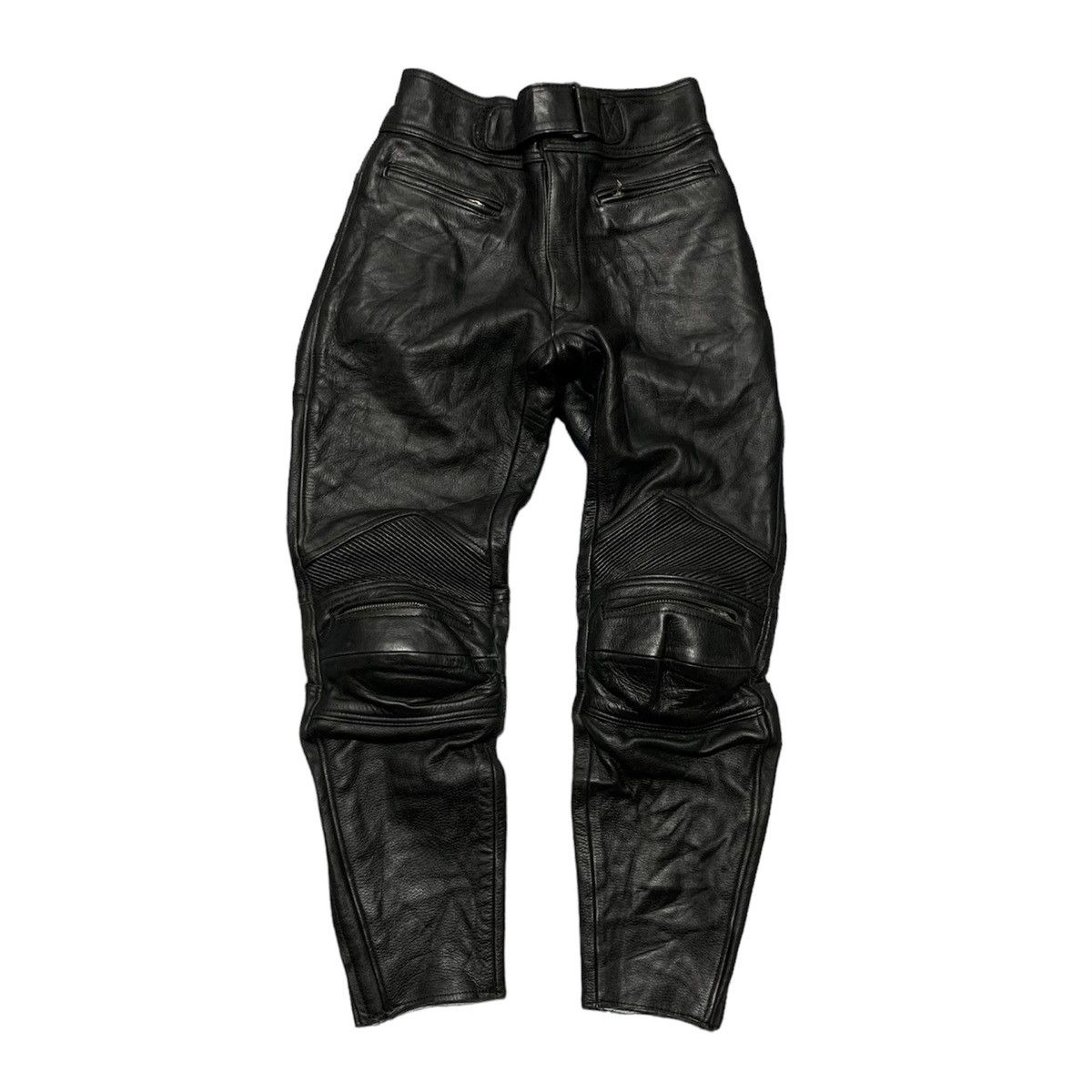 image of Genuine Leather x Moto Spazzio Kevlar Leather Biker Pants in Black, Men's (Size 29)