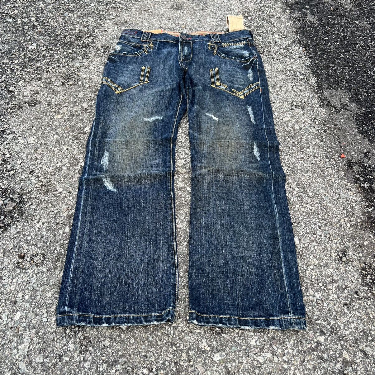 If Six Was Nine “TOUGH JEANSMITH” BOHAM MILITARY STYLE DISTRESSED JEANS Size US 36 / EU 52 - 1 Thumbnail