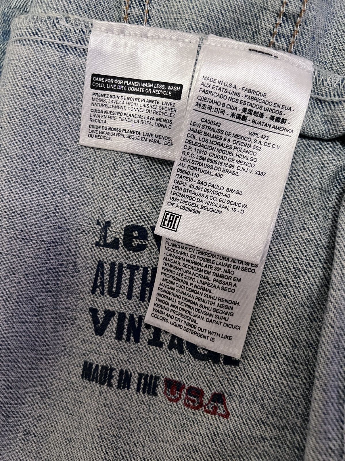 Levi's Vintage Clothing levi authorized vintage denim jacket Size US M / EU 48-50 / 2 - 3 Thumbnail