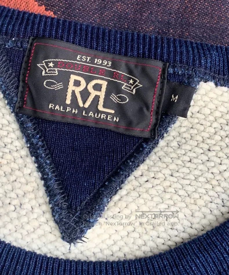 RRL Ralph Lauren RRL Ralph Lauren Early indigo crewneck sweatshirt Size US M / EU 48-50 / 2 - 6 Thumbnail