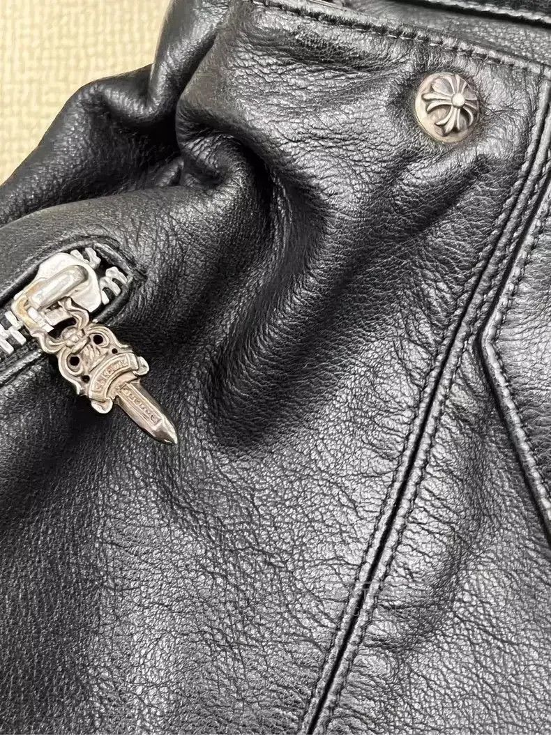 Chrome Hearts Chrome Hearts Black Leather Shoulder Bag. Size ONE SIZE - 6 Thumbnail