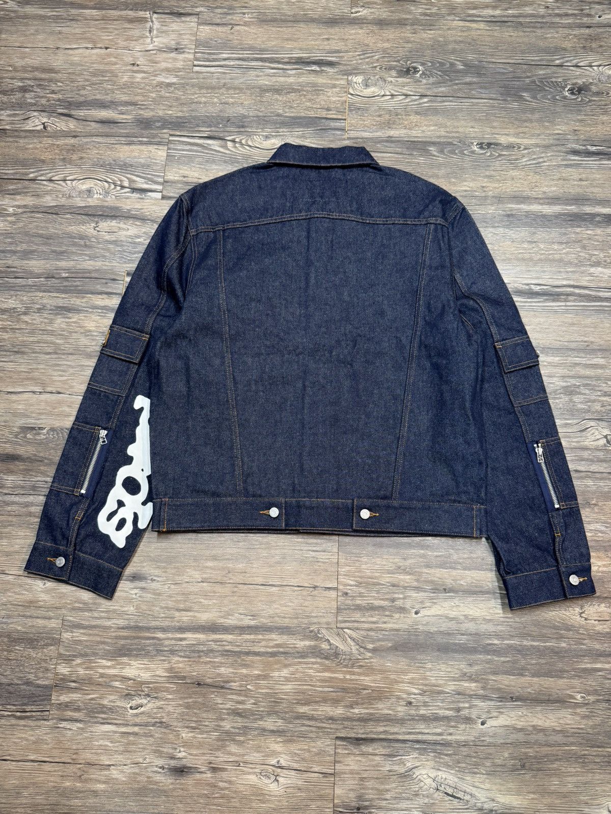 Sp5der SP5DER Denim Trucker Jacket *SAMPLE* Size US XL / EU 56 / 4 - 6 Thumbnail