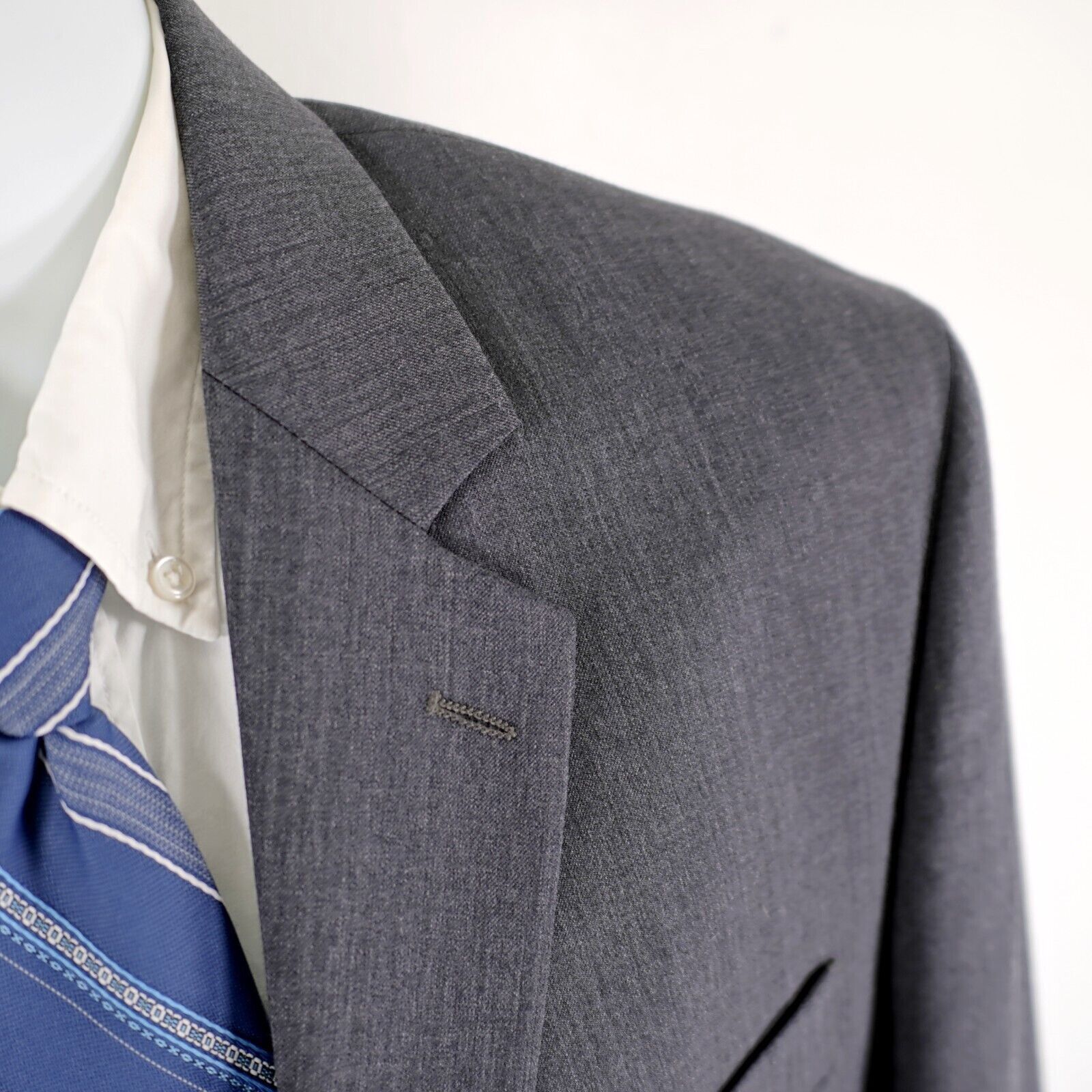 Calvin Klein Calvin Klein Wool Gray 2 Button 2 Piece Suit 42L 36/32 High Size 42L - 4 Thumbnail