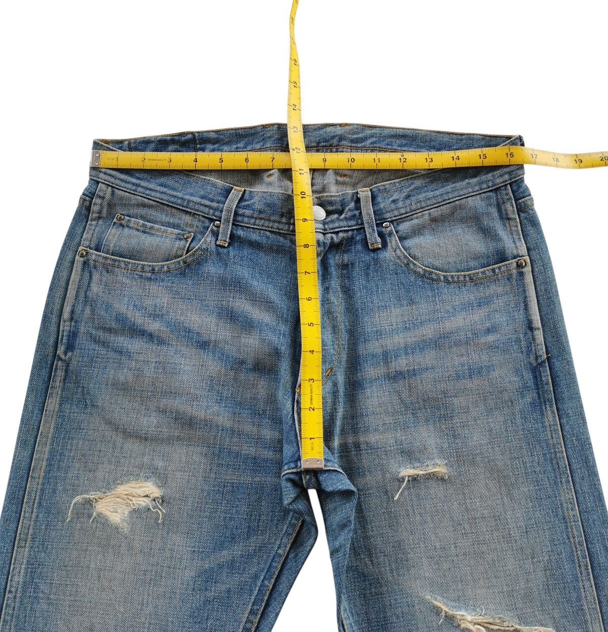 monkey time Monkey Time UnitedArrow Distressed Japan Jeans VIBES Kapital Size US 33 - 12 Thumbnail