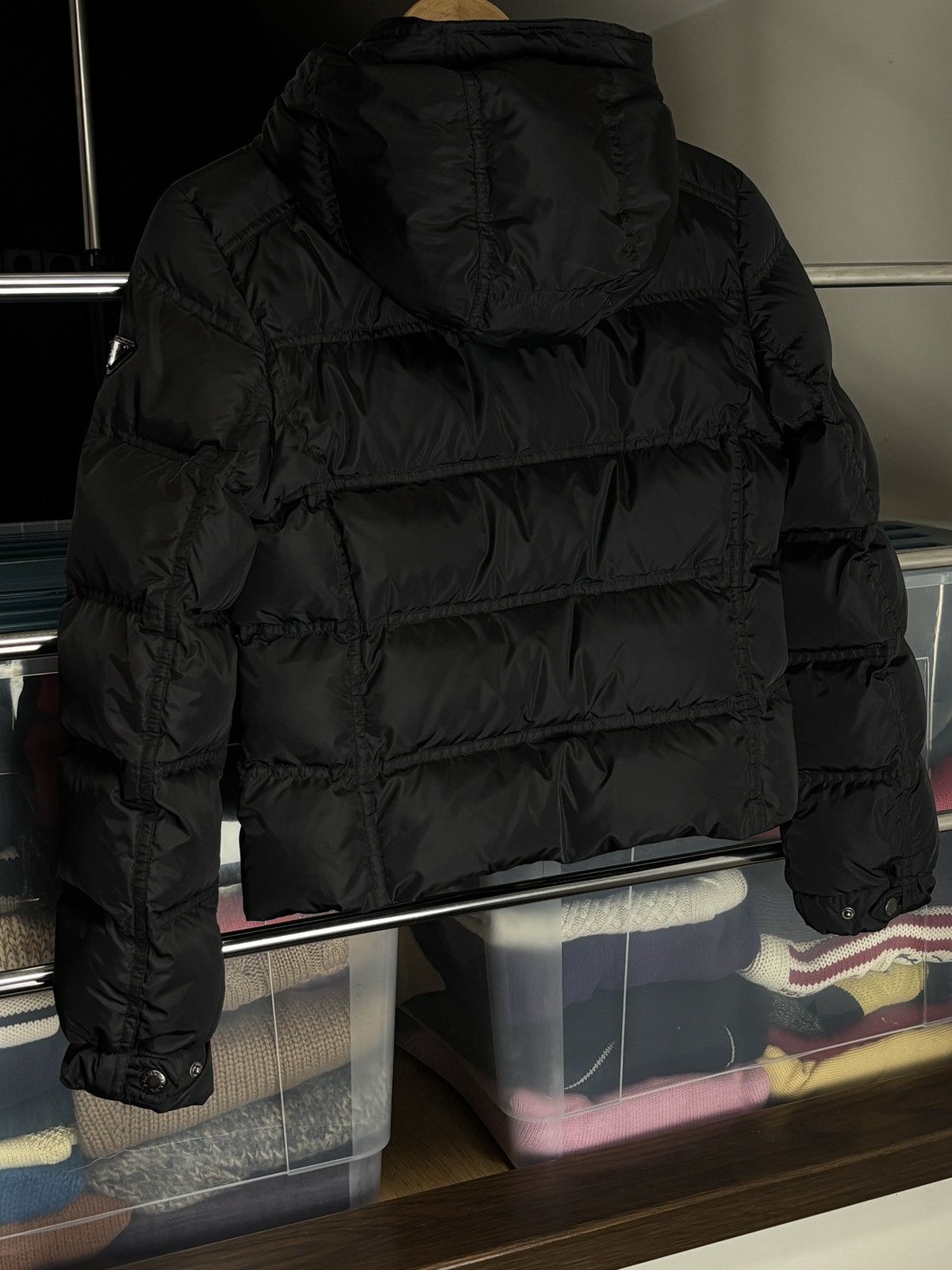 Prada Prada Black Down Puffer Jacket Size XS / US 0-2 / IT 36-38 - 6 Thumbnail