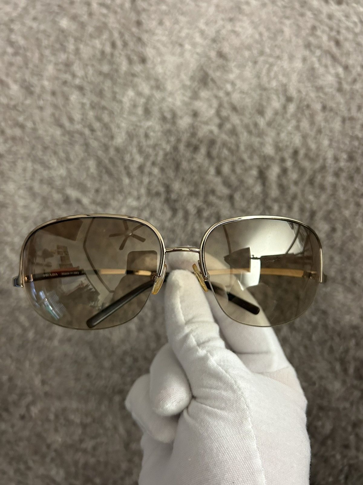 Prada Prada SPR 57D Logo Sunglasses Size ONE SIZE - 4 Thumbnail