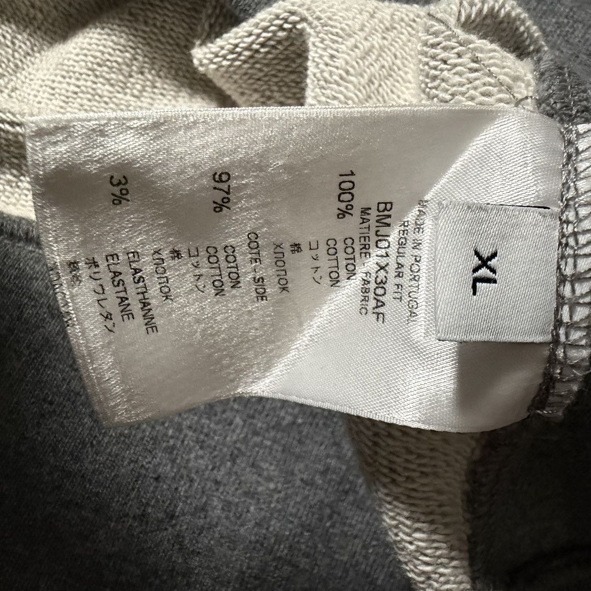 Givenchy Givenchy Grey Short Sleeve Raw-Edge Trim Hoodie Size US XL / EU 56 / 4 - 5 Thumbnail