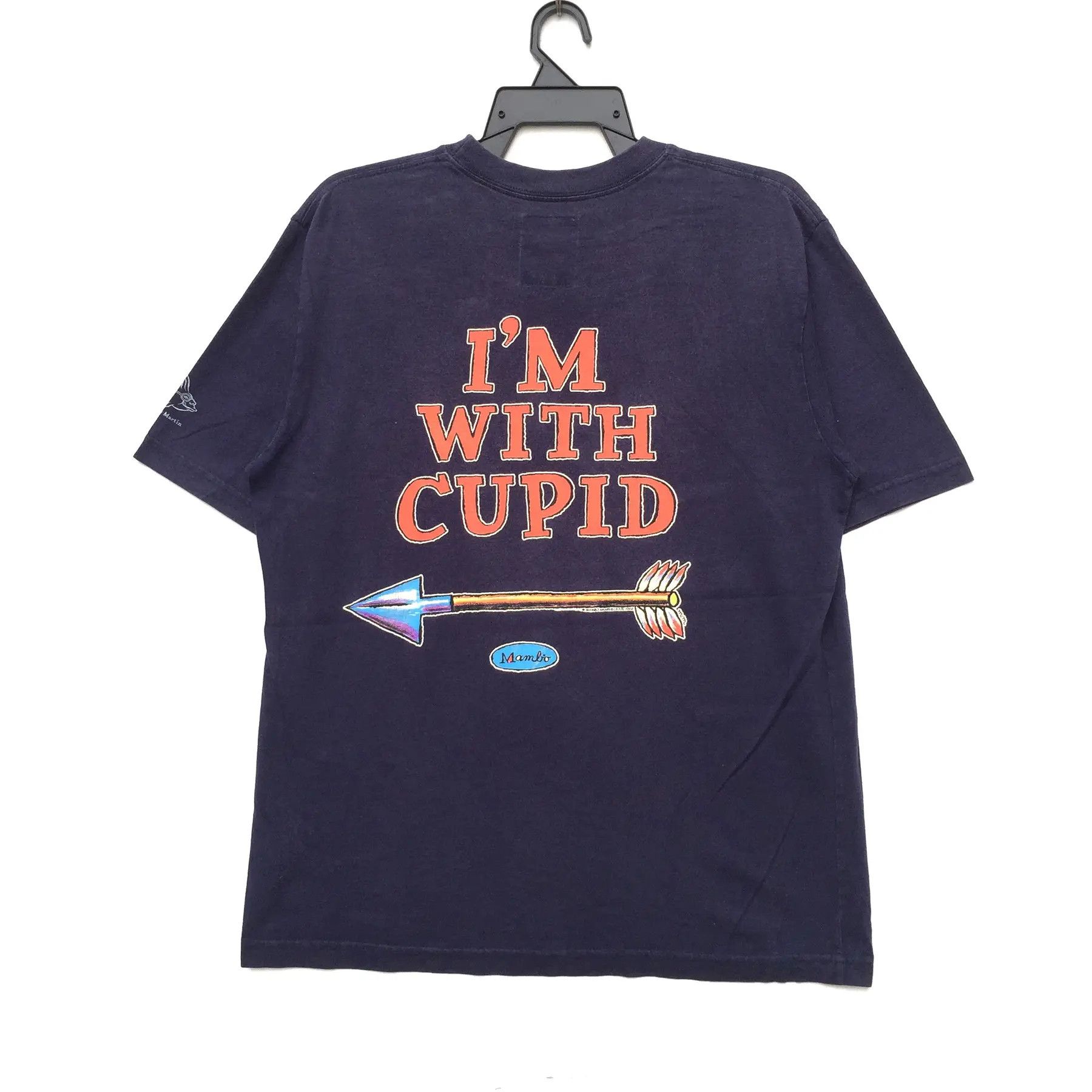 Mambo Vintage 2000s Mambo I’m With Cupid Big Logo T-shirt | S | Size US S / EU 44-46 / 1 - 1 Thumbnail