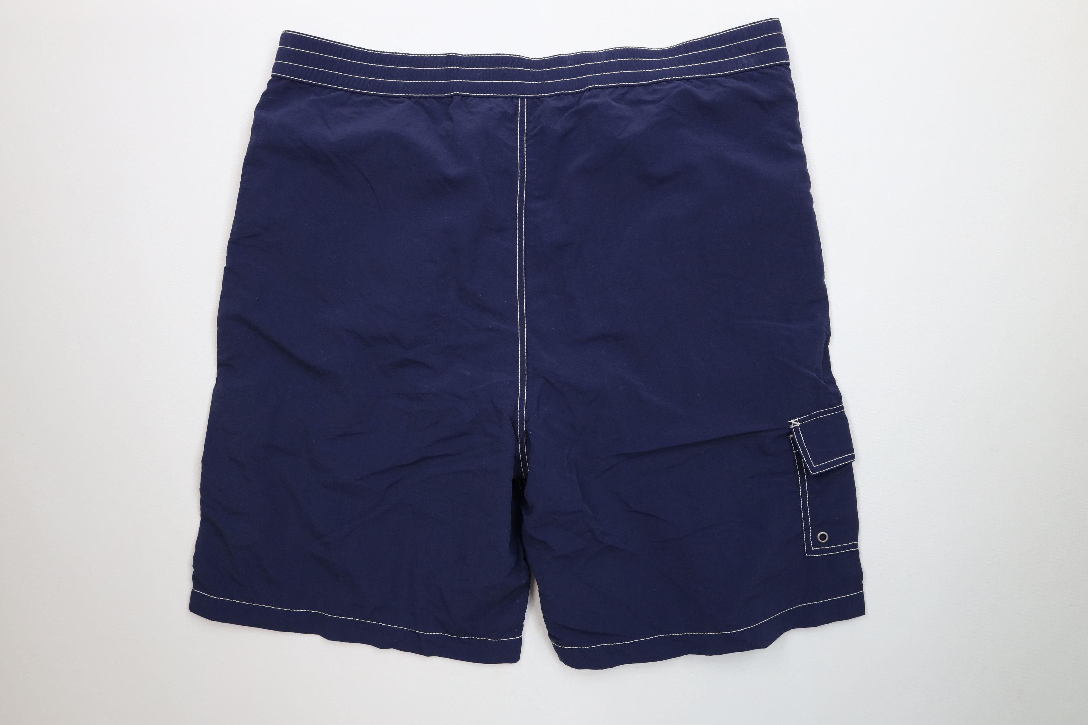Ralph Lauren Vintage 90s Ralph Lauren Lined Short Swim Trunks Blue Size US 36 / EU 52 - 10 Thumbnail