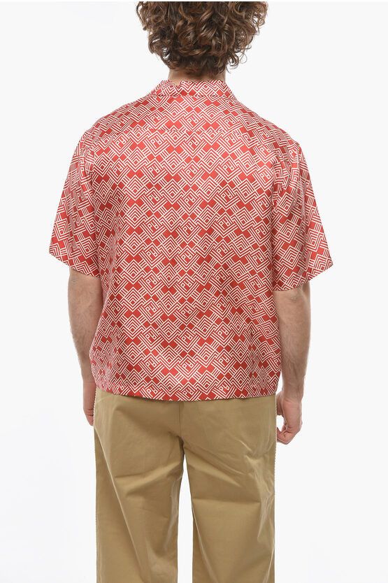 Palm Angels o1y0325 Patterned Shirt in Red/White Size US S / EU 44-46 / 1 - 3 Thumbnail