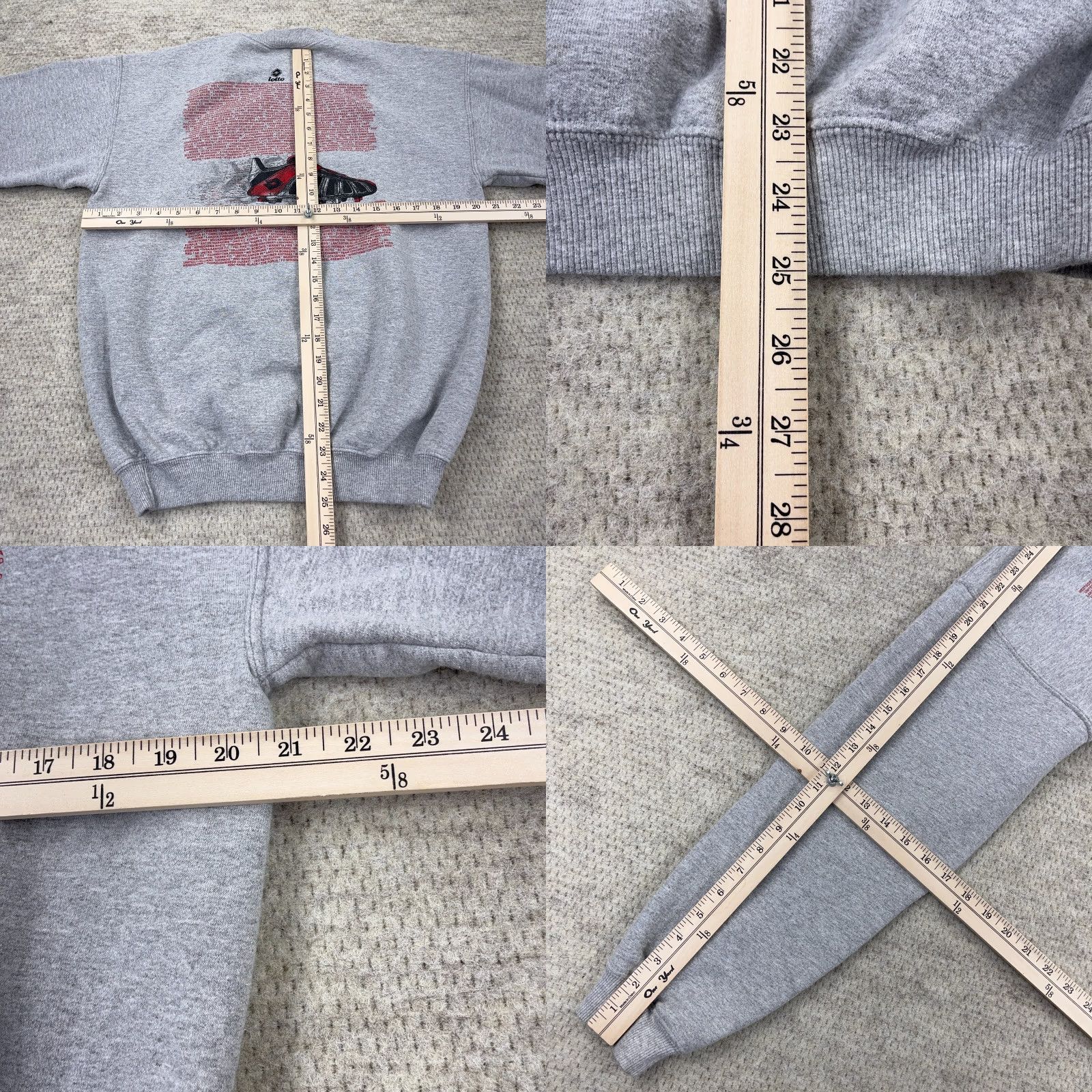 Gildan VINTAGE Cincinnati Ohio Fall Ball Soccer Sweatshirt Men M Gray Crewneck Gildan Logo Size US M / EU 48-50 / 2 - 9 Thumbnail
