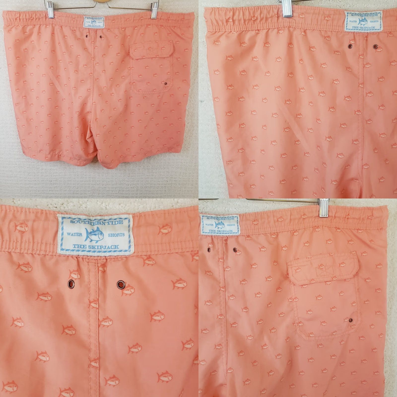 Southern Tide Southern Tide Mens Lined Water Shorts XXL Coral Fish Pattern Quick-Dry Stretch UV Size US 39 - 8 Thumbnail