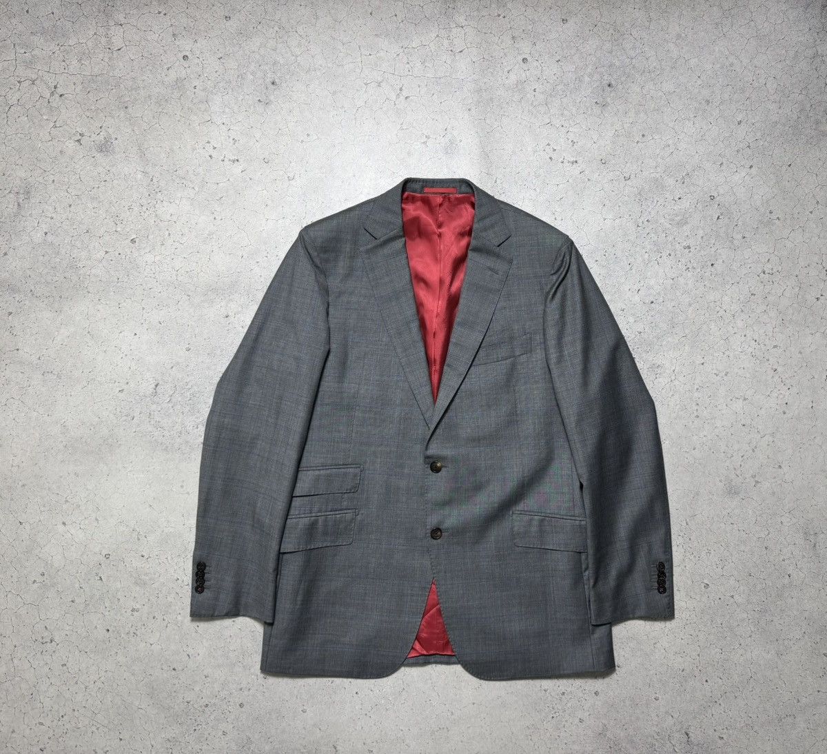 Suitsupply Suitsupply Suit Grey Wool Blazer & Pants Size 54 Size 54R - 3 Thumbnail