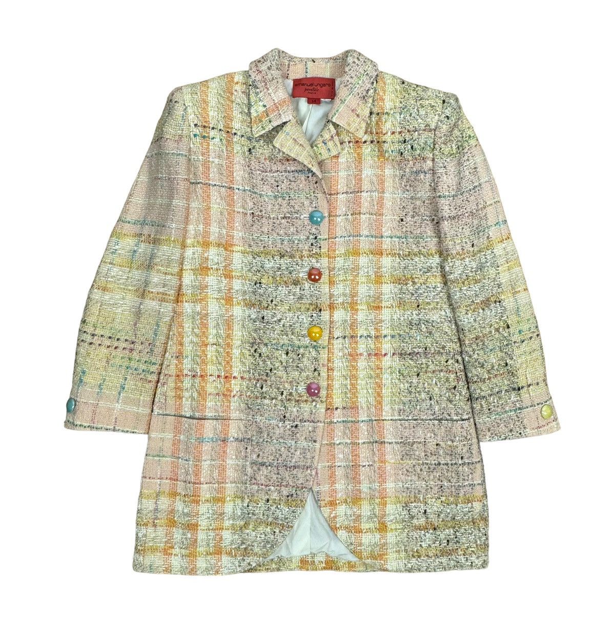 Emanuel Ungaro × Vintage Emanuel Ungaro Parallele Vintage Skirt Suit Tweed size 14 Size 32" / US 10 / IT 46 - 15 Thumbnail