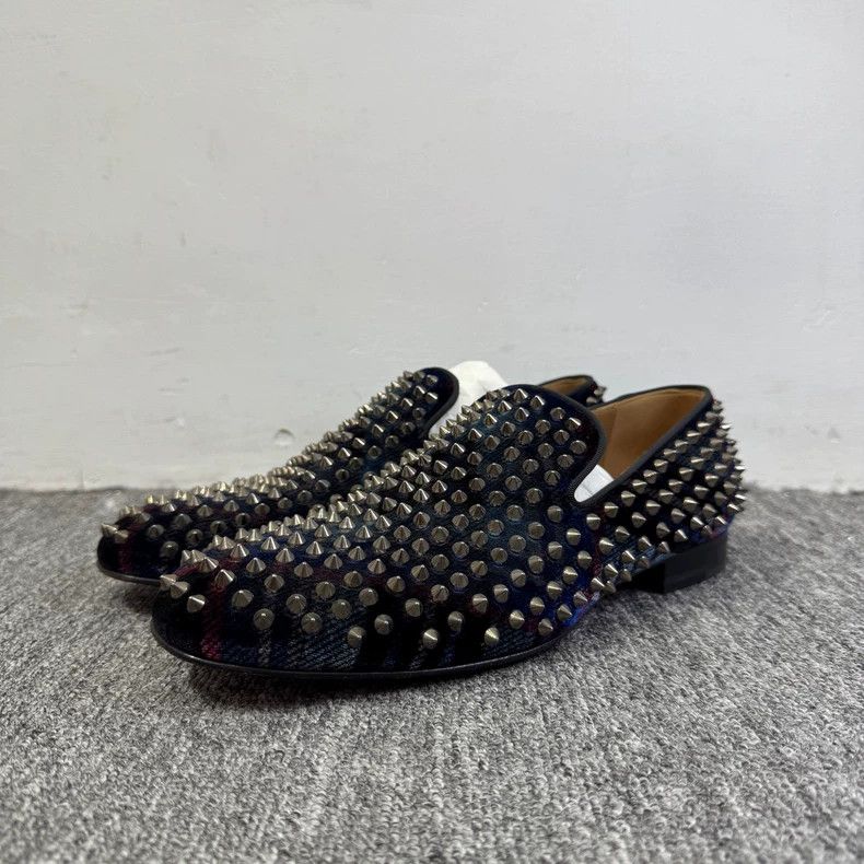 Christian Louboutin Christian Louboutin Spiked Leather Shoes Size US 10.5 / EU 43-44 - 1 Thumbnail