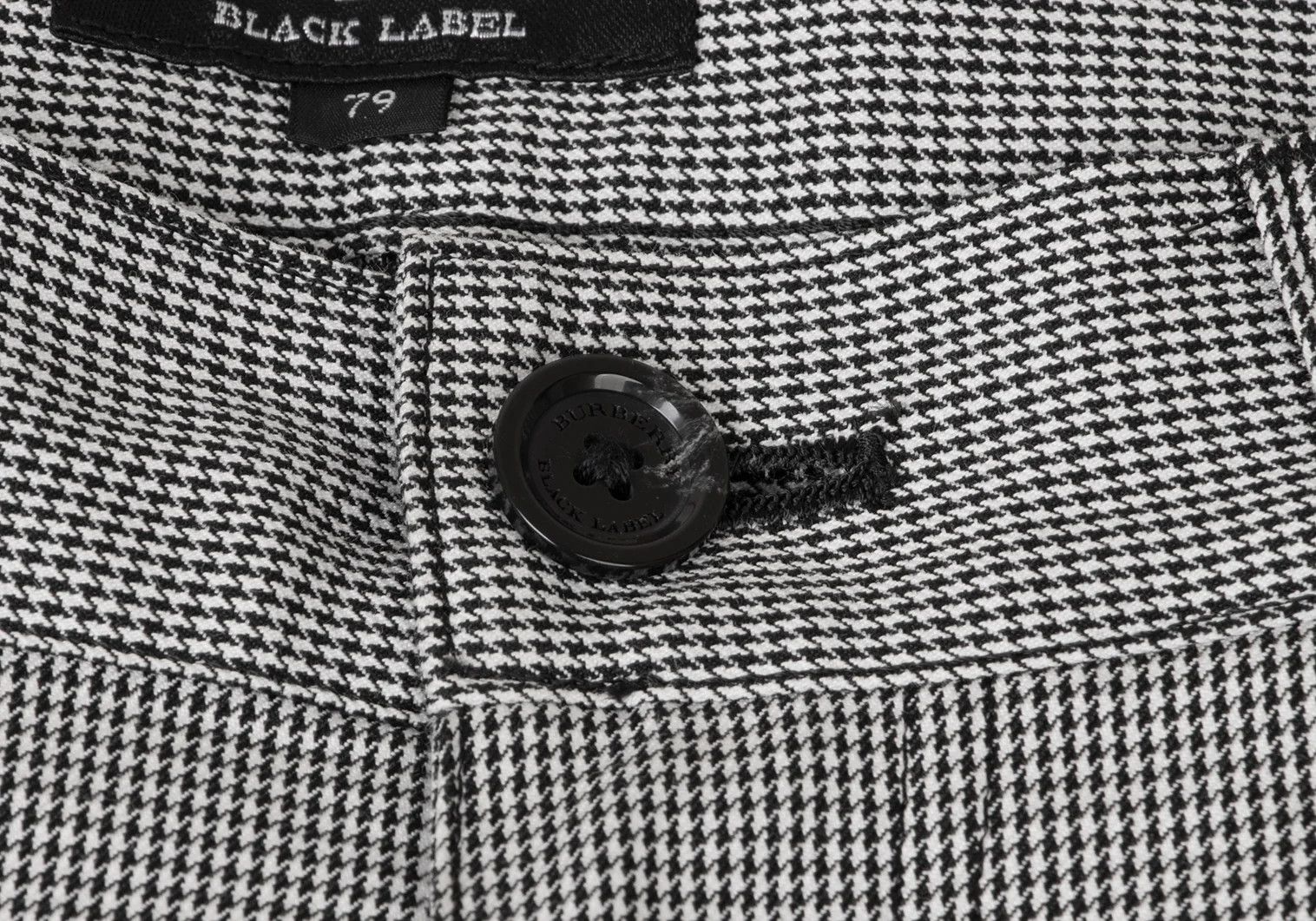 Burberry Cotton/Polyester Puppy Tooth Pants in Black and White Size US 38 / EU 54 - 5 Thumbnail