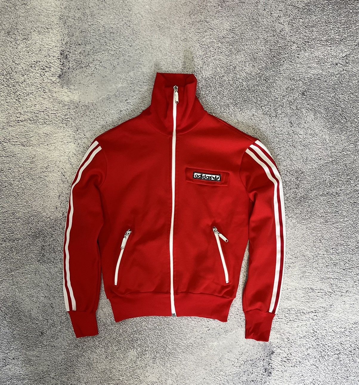 Adidas Vintage Adidas Red Track Jacket Made in Yugoslavia Women’s Size M / US 6-8 / IT 42-44 - 3 Thumbnail