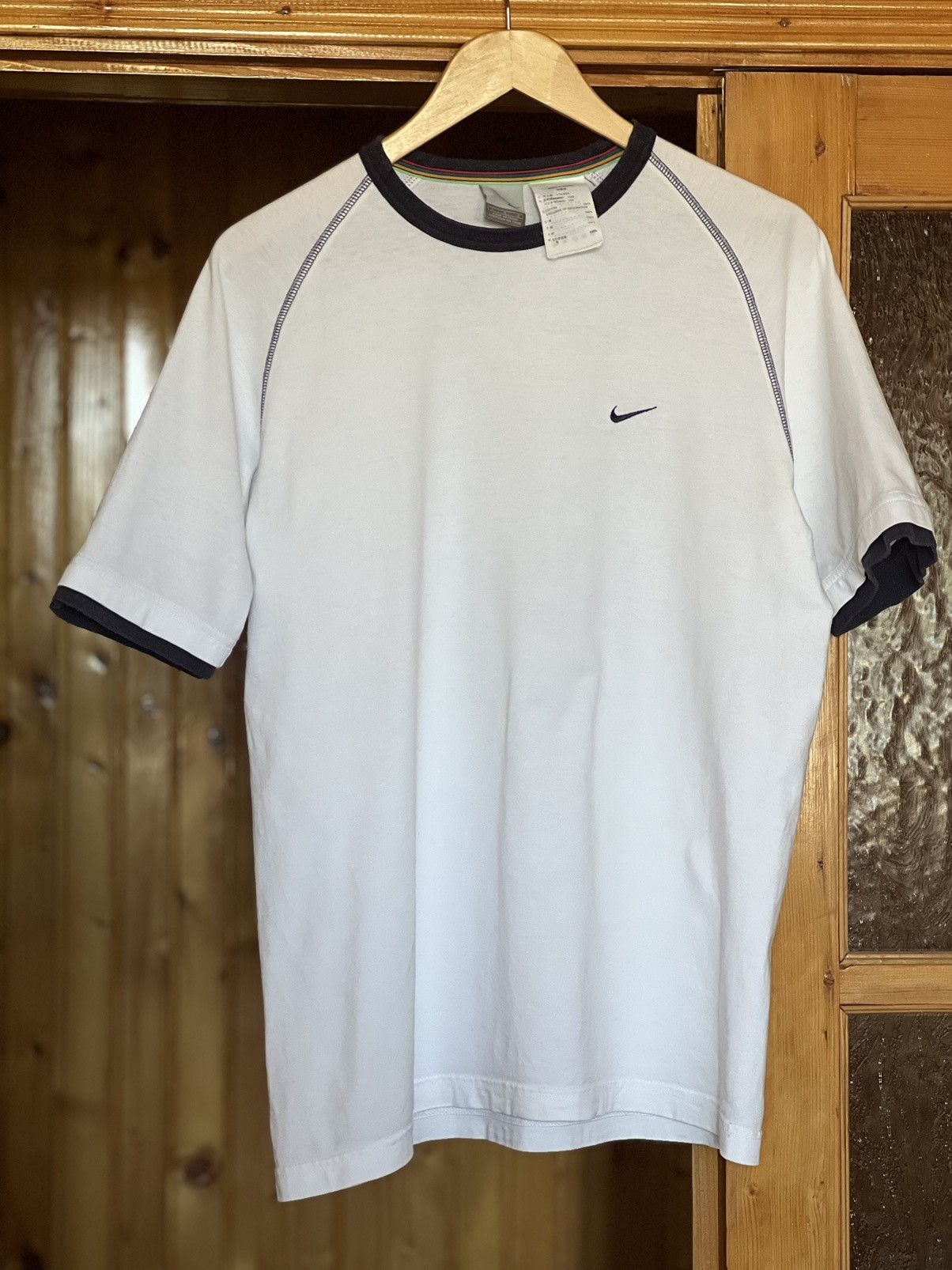 Nike × Vintage Nike t-shirt swoosh vintage Size US L / EU 52-54 / 3 - 9 Thumbnail
