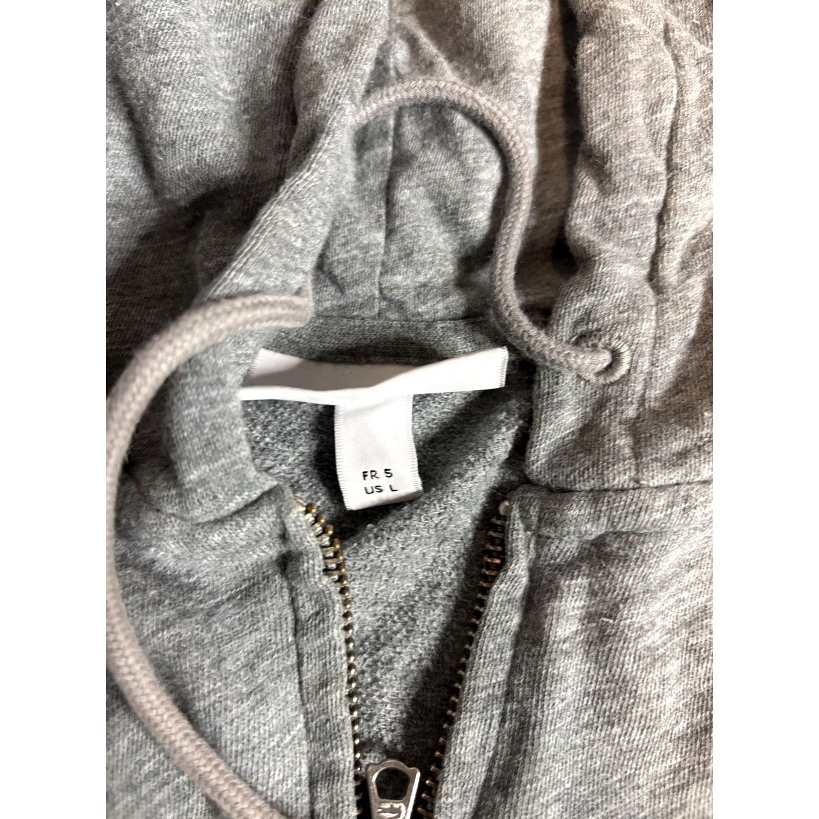 Lacoste Lacoste Hoodie Mens Large Gray Full Zip Lightweight Jersey Croc Logo Sweatshirt Size US L / EU 52-54 / 3 - 4 Thumbnail