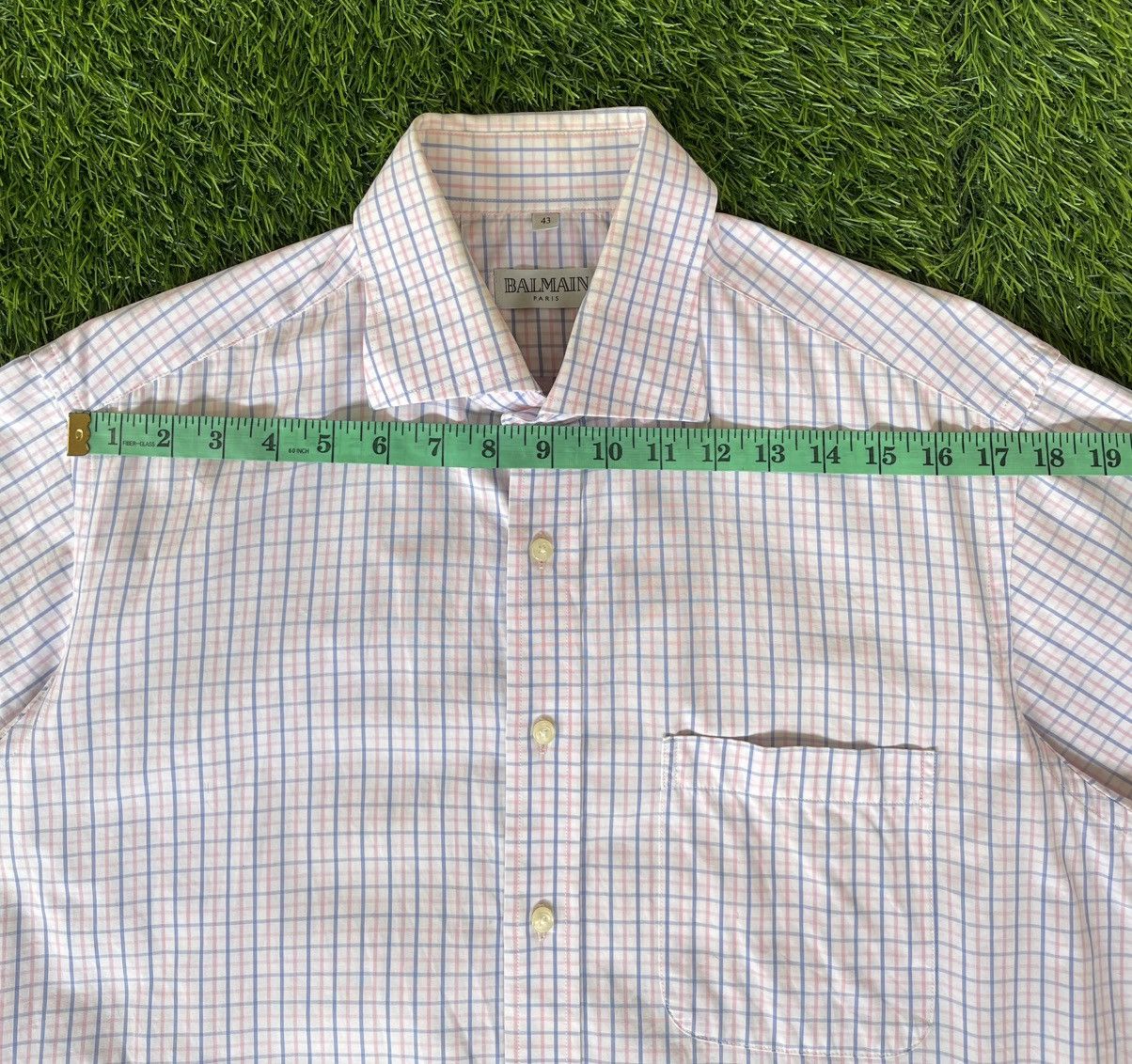 Balmain Vintage’90s🔥BALMAIN PIERRE🔥Square Short Shirt Button Up Size US L / EU 52-54 / 3 - 10 Thumbnail