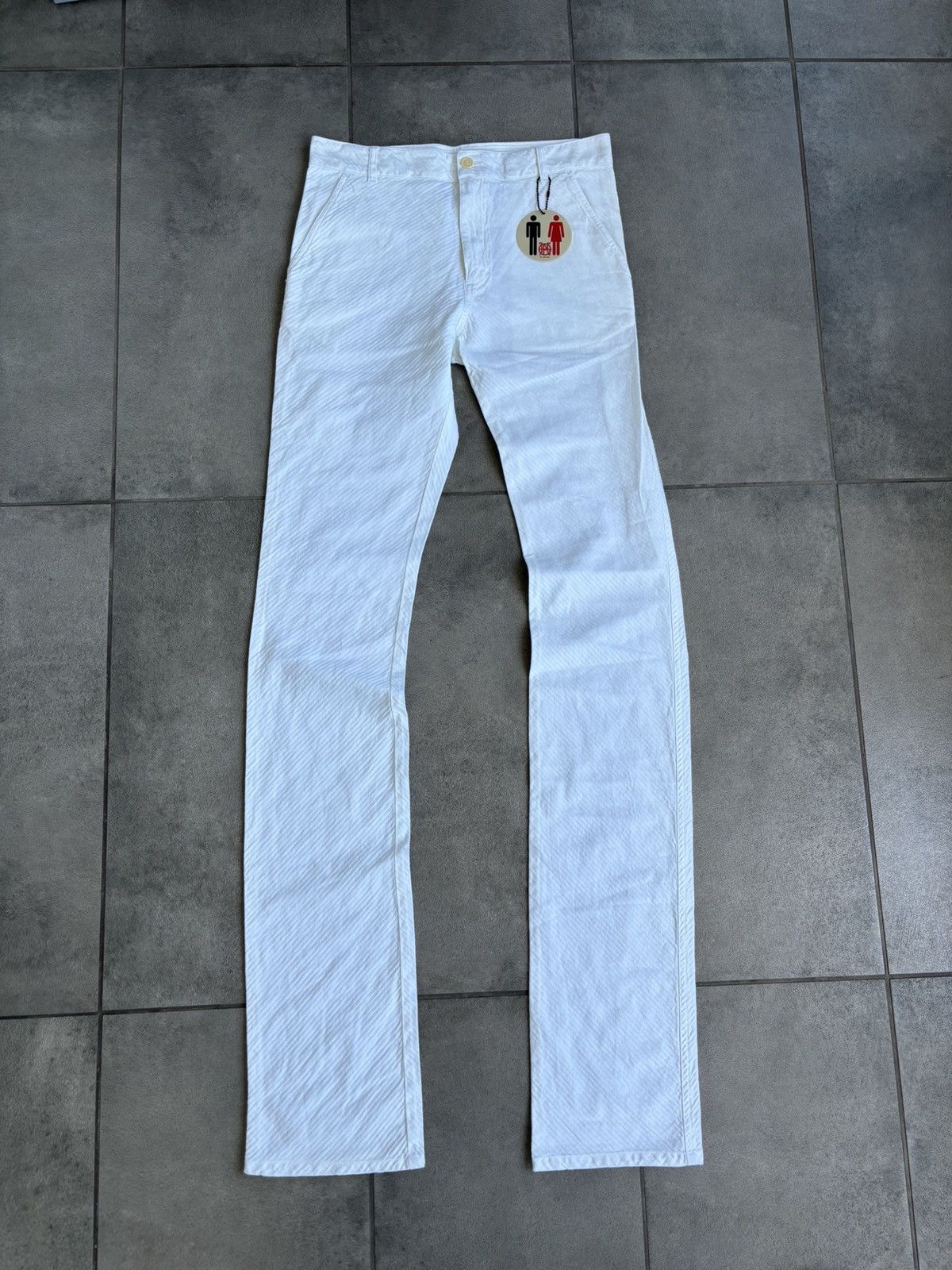 image of Jean Paul Gaultier White Pants, Men's (Size 31)