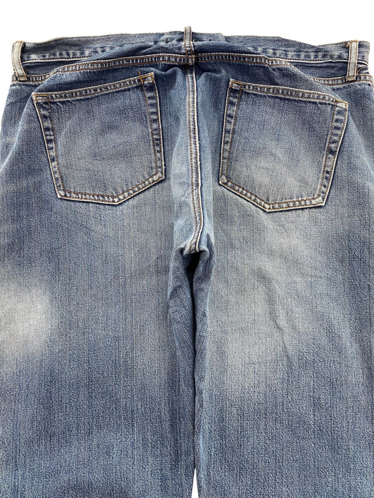 Uniqlo Uniqlo X Selvedge Faded Wash Ripped Style Straight Leg Jeans Size US 36 / EU 52 - 4 Thumbnail