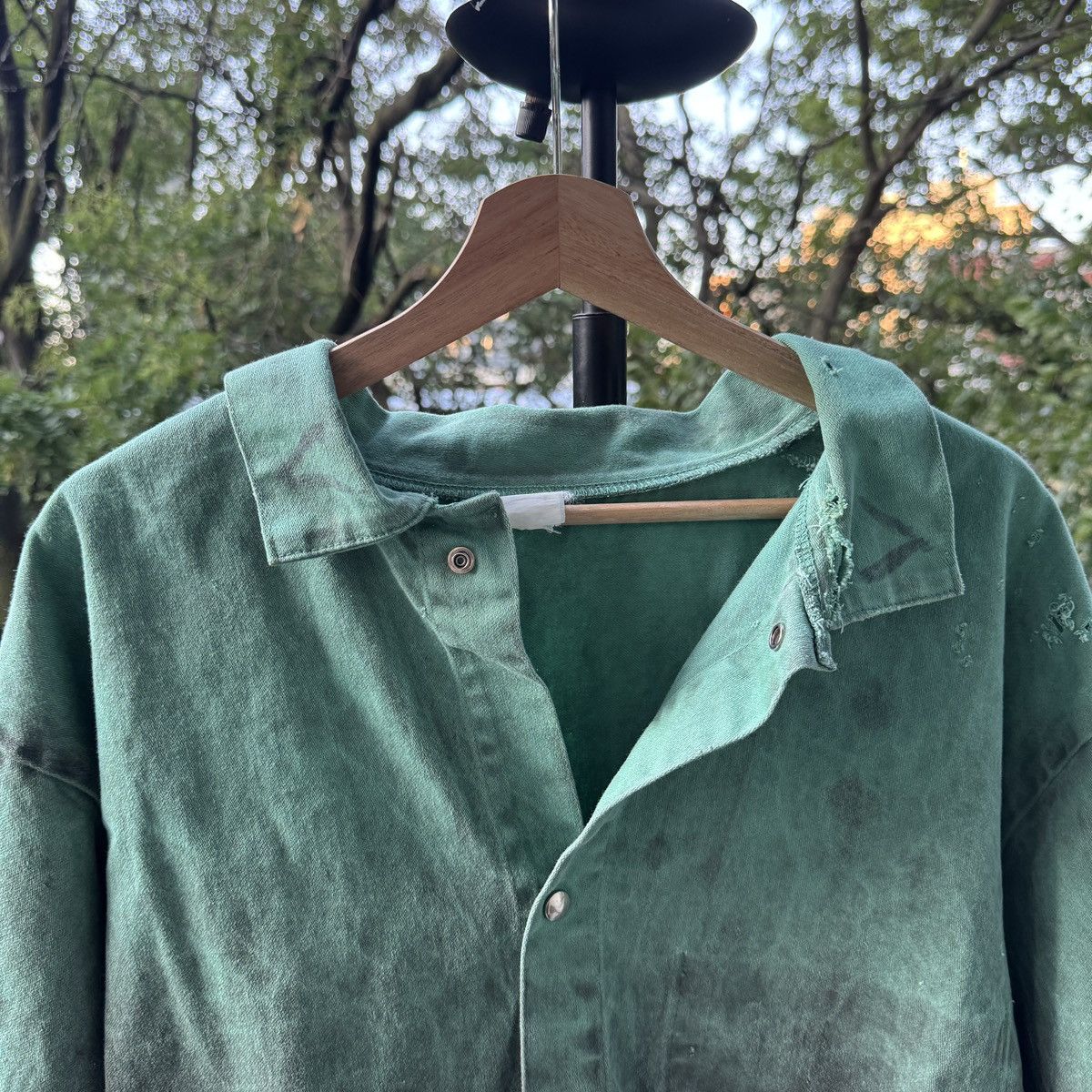 Vintage Thrashed Faded Distressed Dirty Work Jacket ERD Grunge Size US XXL / EU 58 / 5 - 4 Thumbnail