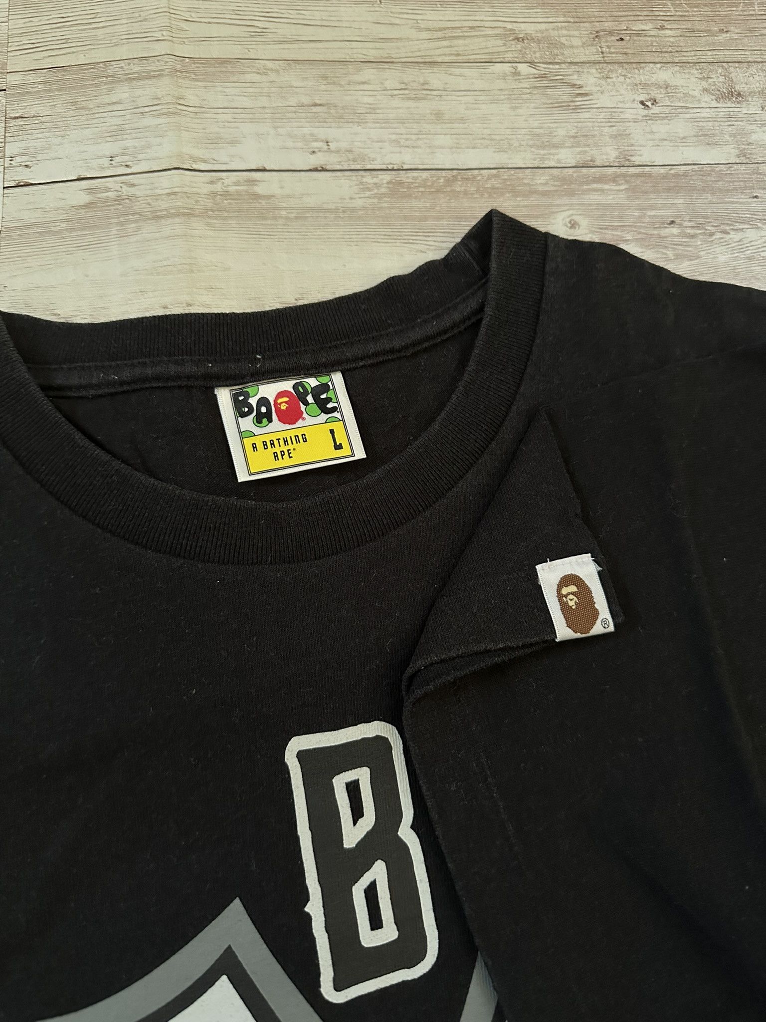 Bape Bape Biker Cross Tee Size US L / EU 52-54 / 3 - 3 Thumbnail