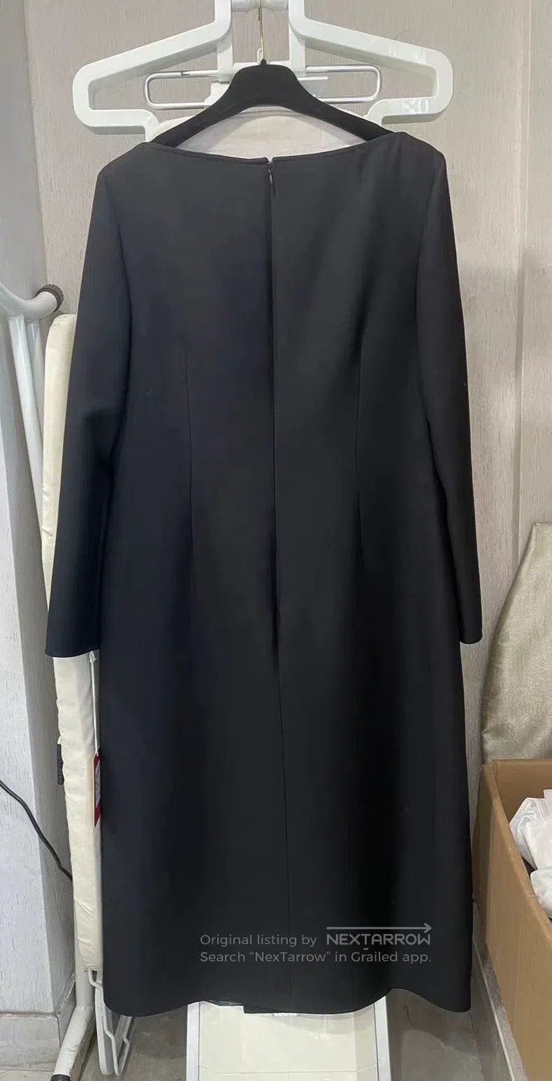 Valentino Valentino Silk wool black dress Size XXL / US 16-18 / IT 52-54 - 2 Thumbnail