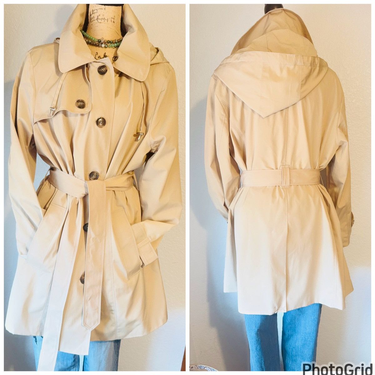 London Fog London Fog Hooded Trench Coat Size XXL / US 16-18 / IT 52-54 - 3 Thumbnail