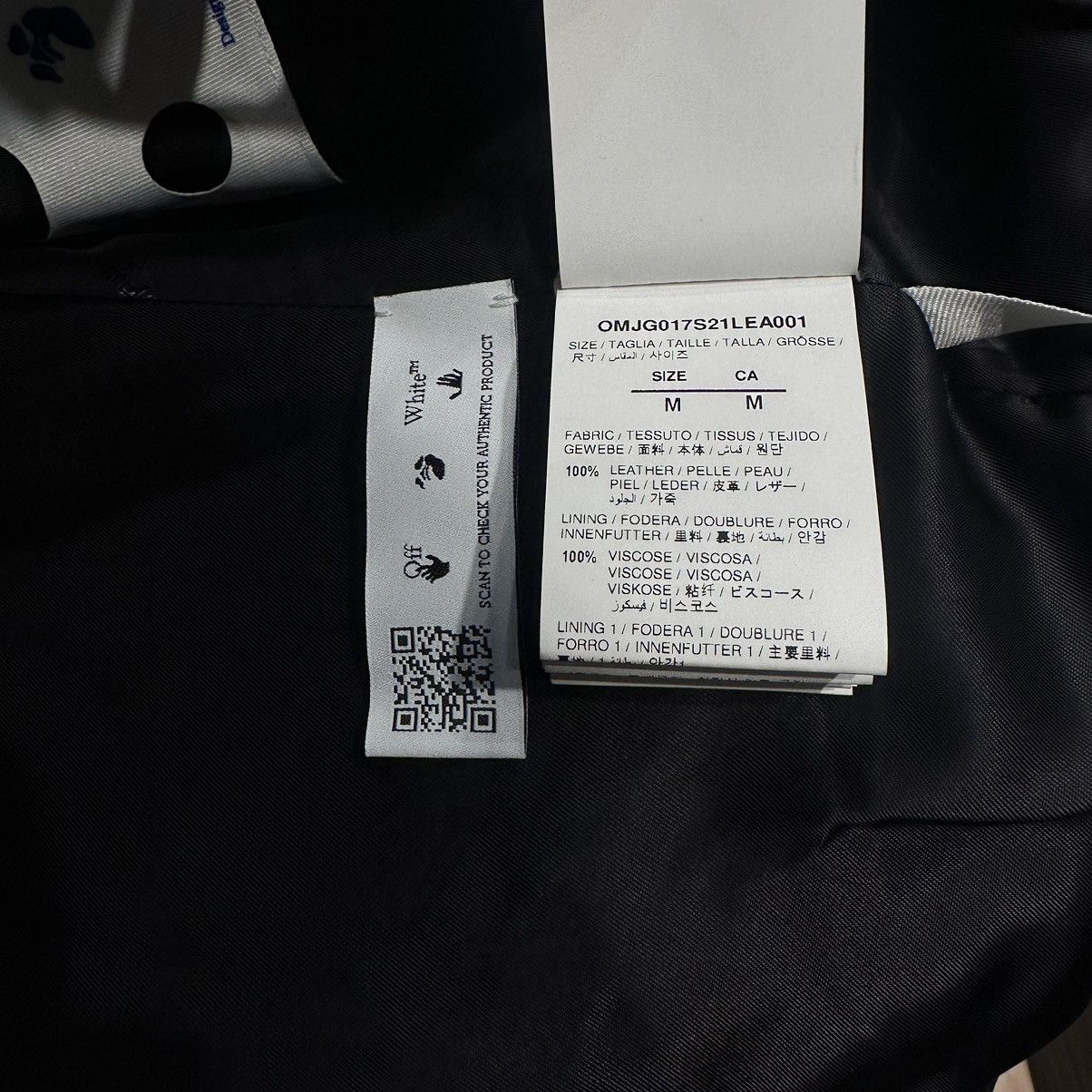 Off-White Off white leather jacket rare Size US M / EU 48-50 / 2 - 13 Thumbnail