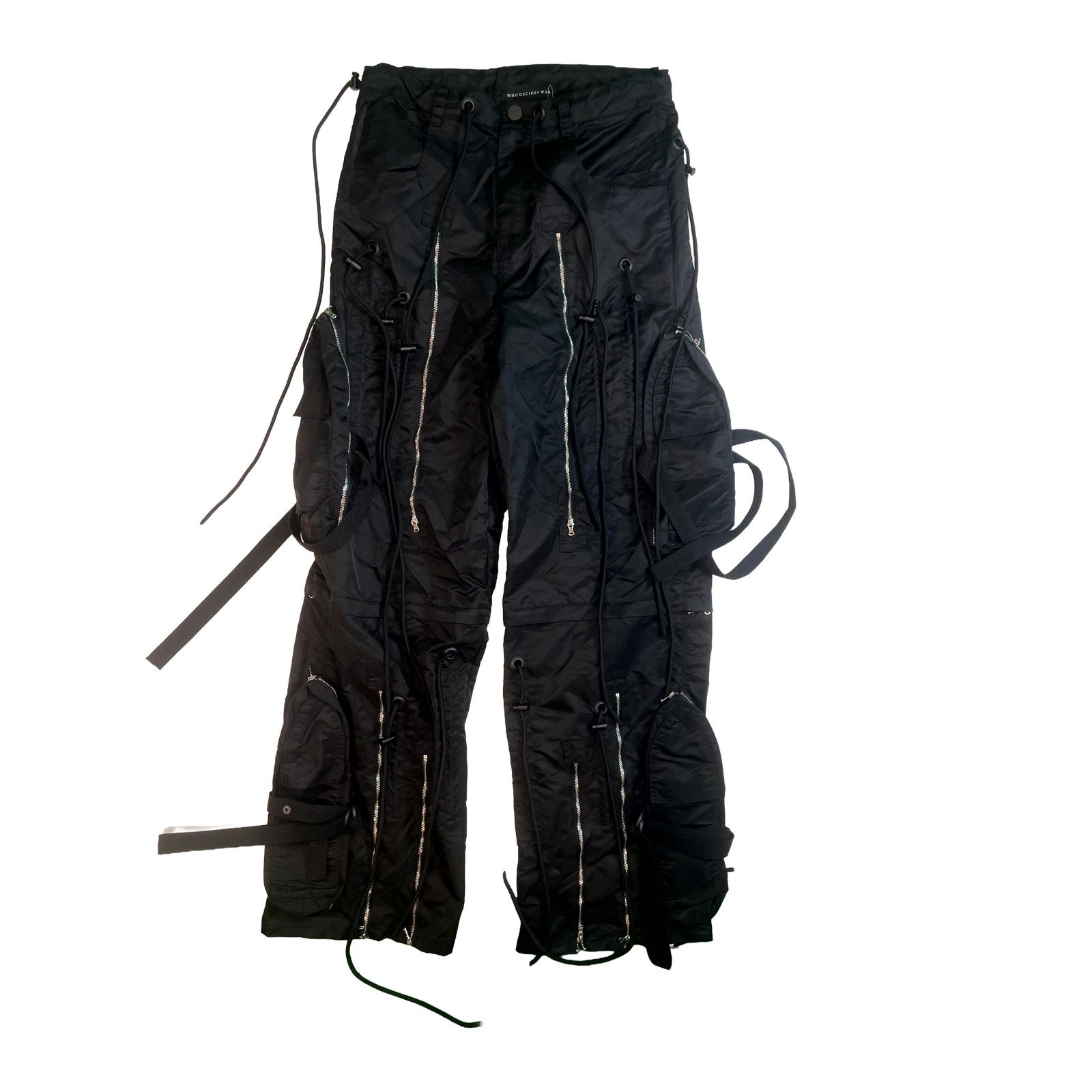Who Decides War WDW Cargo Black Pants Size US 32 / EU 48 - 1 Thumbnail