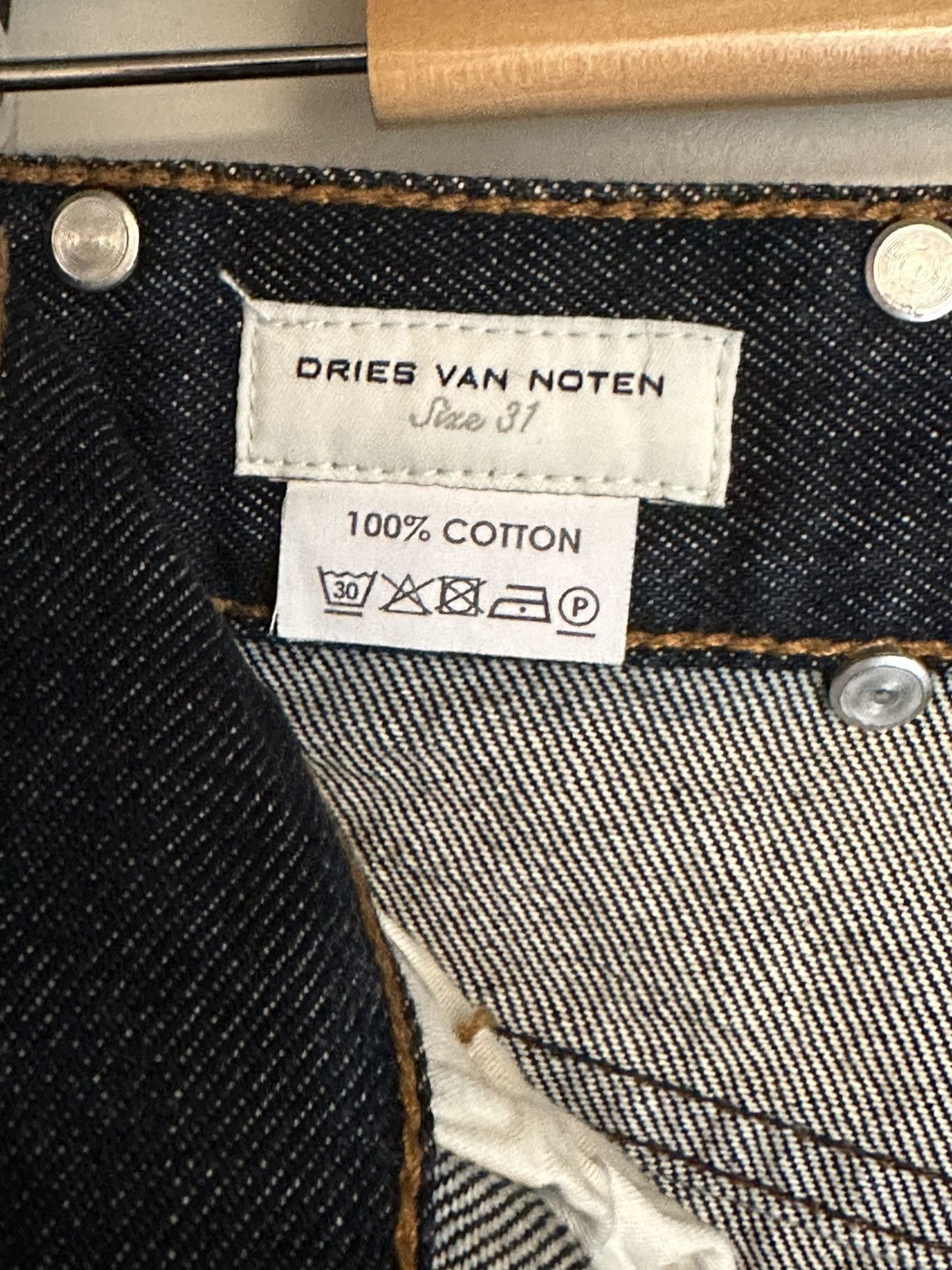 Dries Van Noten Dries Van Noten Straight Leg Jeans Size US 31 - 4 Thumbnail
