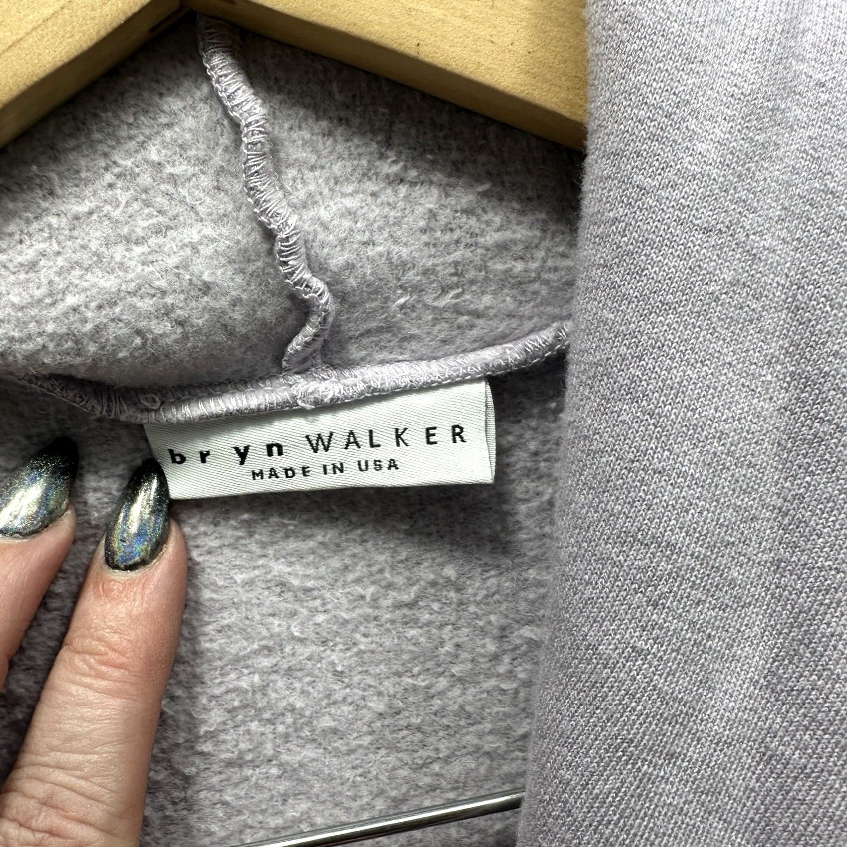 Vintage Bryn Walker Vest Womens S Purple Organic Fleece Cotton Shawl Collar Bohemian Basic Jacket Solid 90s Theme 1990s? Size S / US 4 / IT 40 - 7 Thumbnail