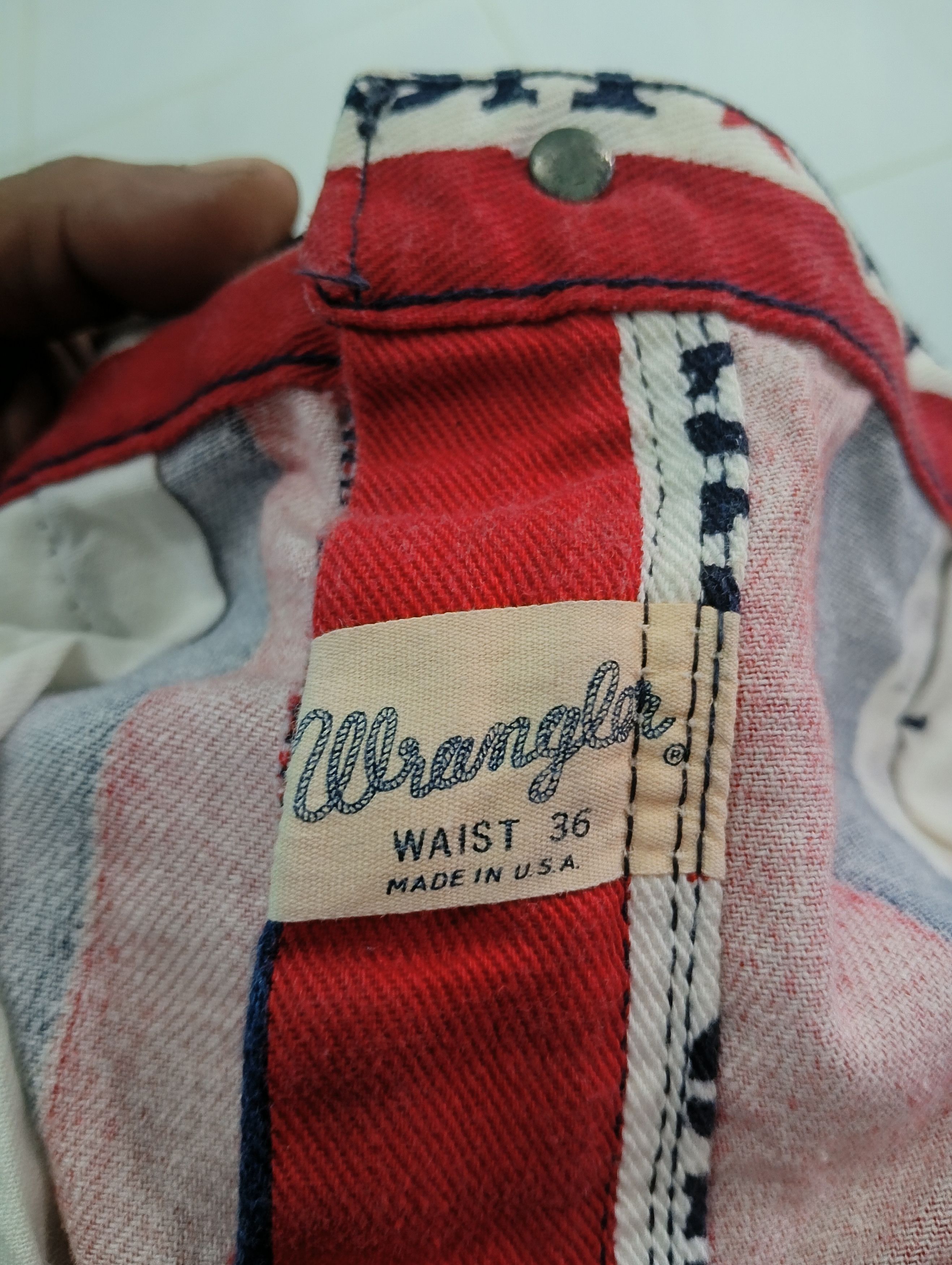 Wrangler vintage wrangler fullprint usa short pants Size US 33 - 4 Thumbnail