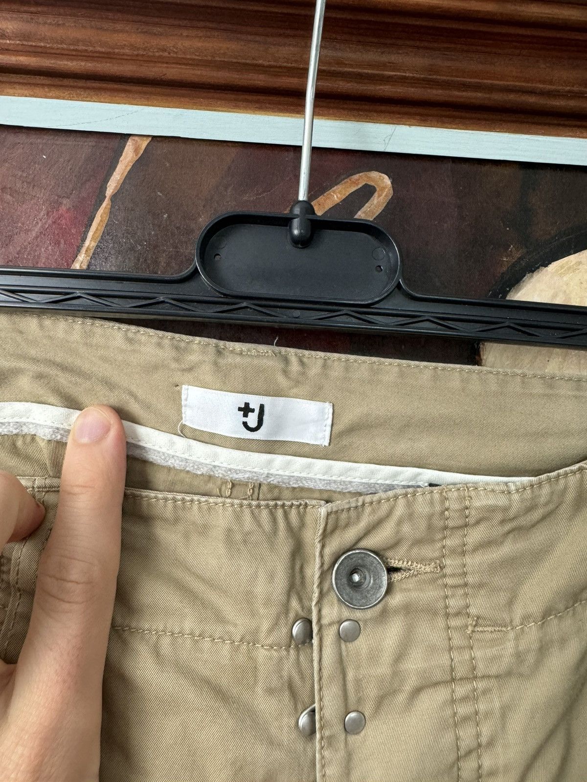 Uniqlo Uniqlo x Jil Sander Beige Cargo Pants Shorts Designer Collab Size US 34 / EU 50 - 3 Thumbnail