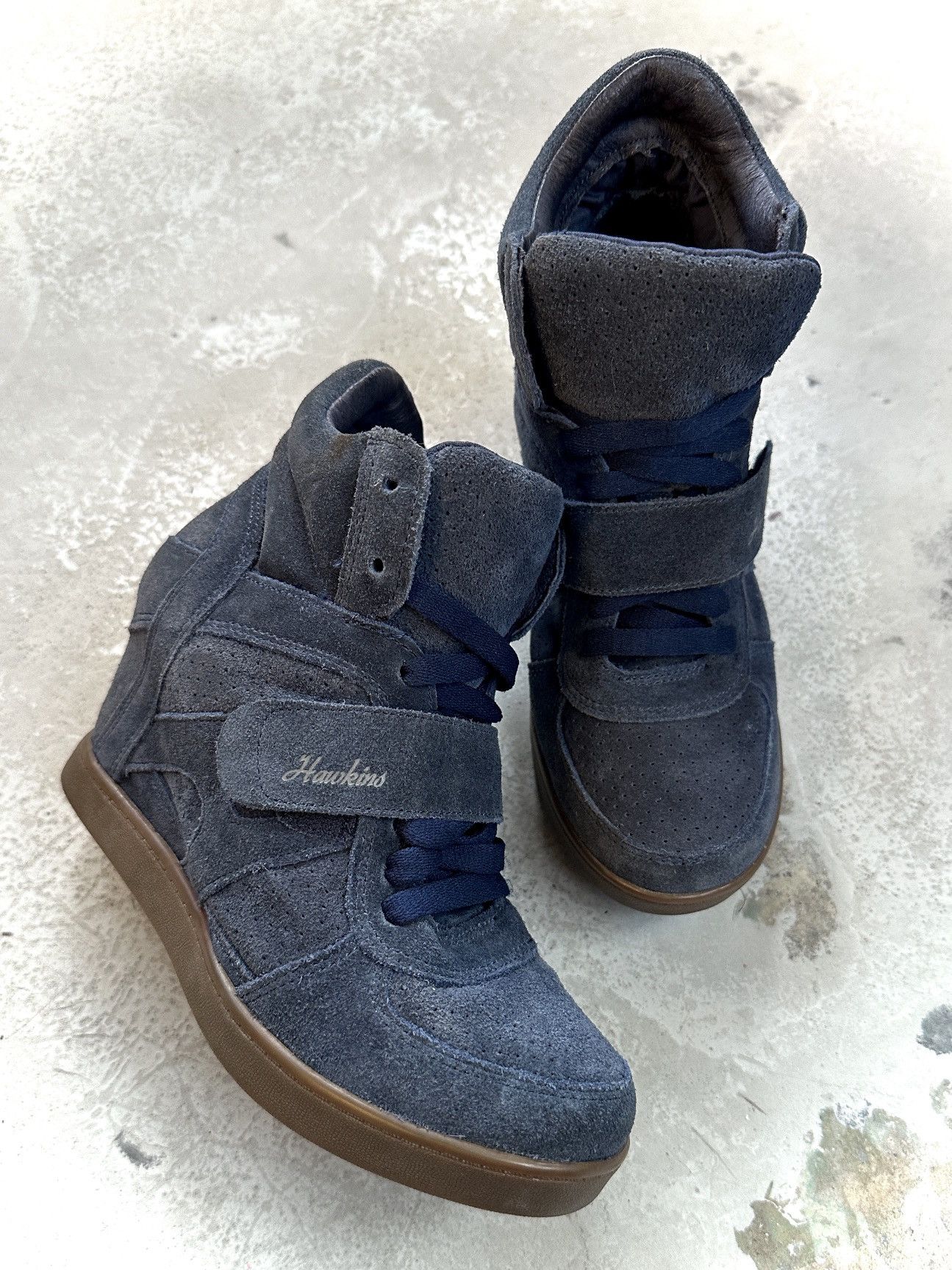 Other Hawkins Deep Blue Wedge Heels Size US 6 / IT 36 - 1 Thumbnail