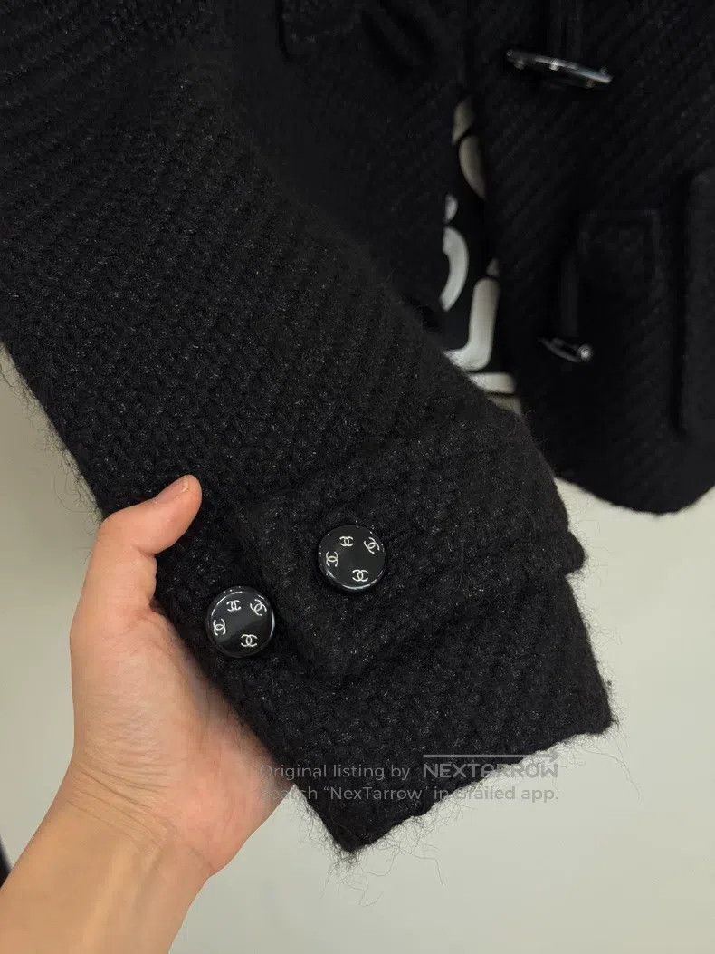 Chanel Chanel Black gold thread, alpaca wool, tweed horn buckle, Size XS / US 0-2 / IT 36-38 - 4 Thumbnail