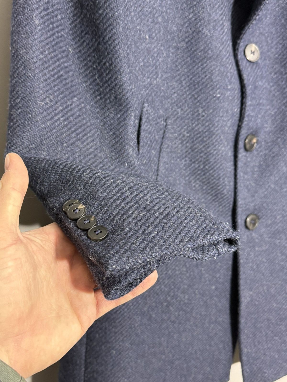 Pal Zileri Pal Zileri LAB Navy Blue wool down coat size 52 Size US L / EU 52-54 / 3 - 10 Thumbnail