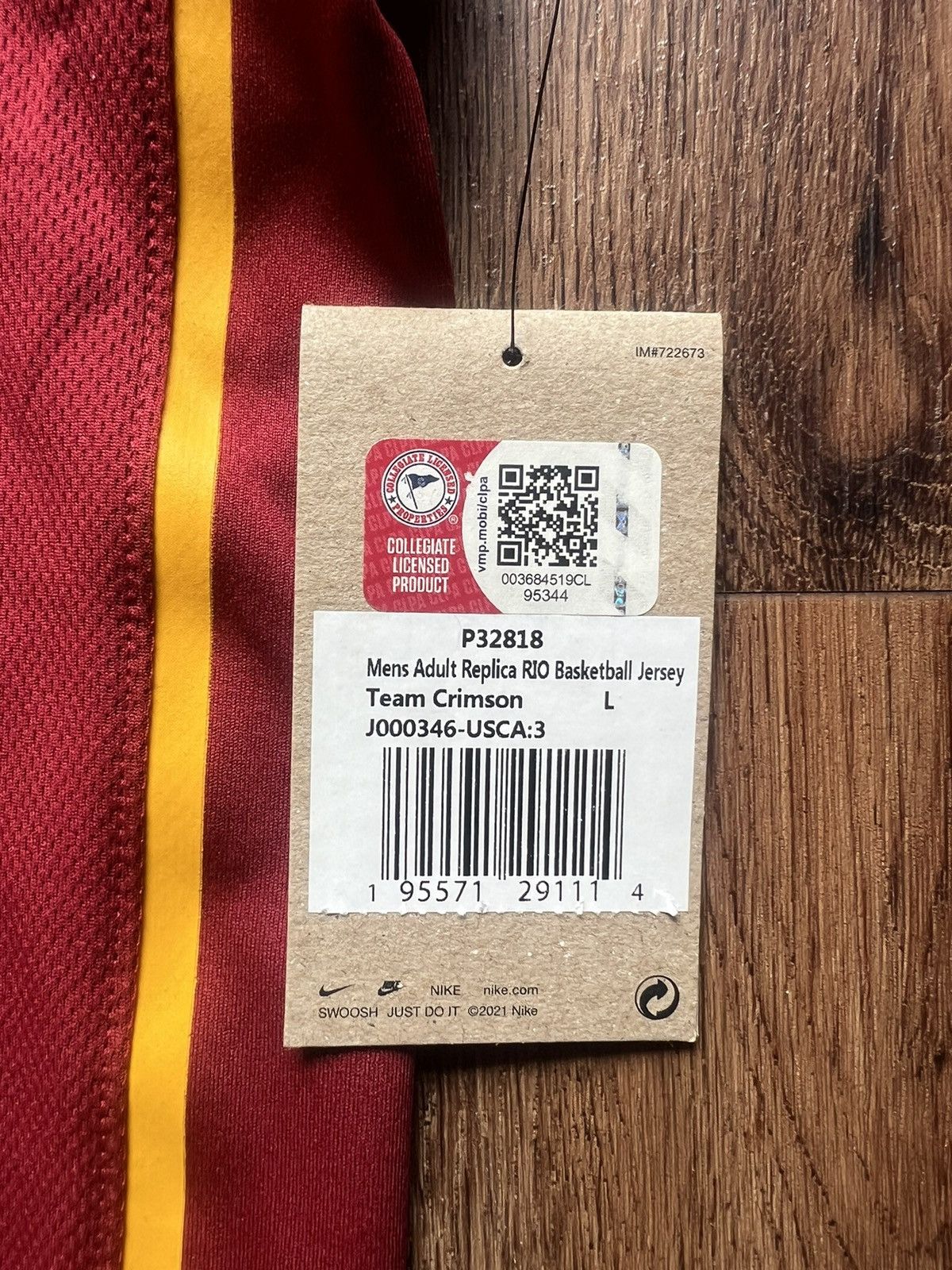 Nike Men’s Nike College (USC) Crimson and Gold Basketball Jersey Size US L / EU 52-54 / 3 - 6 Thumbnail